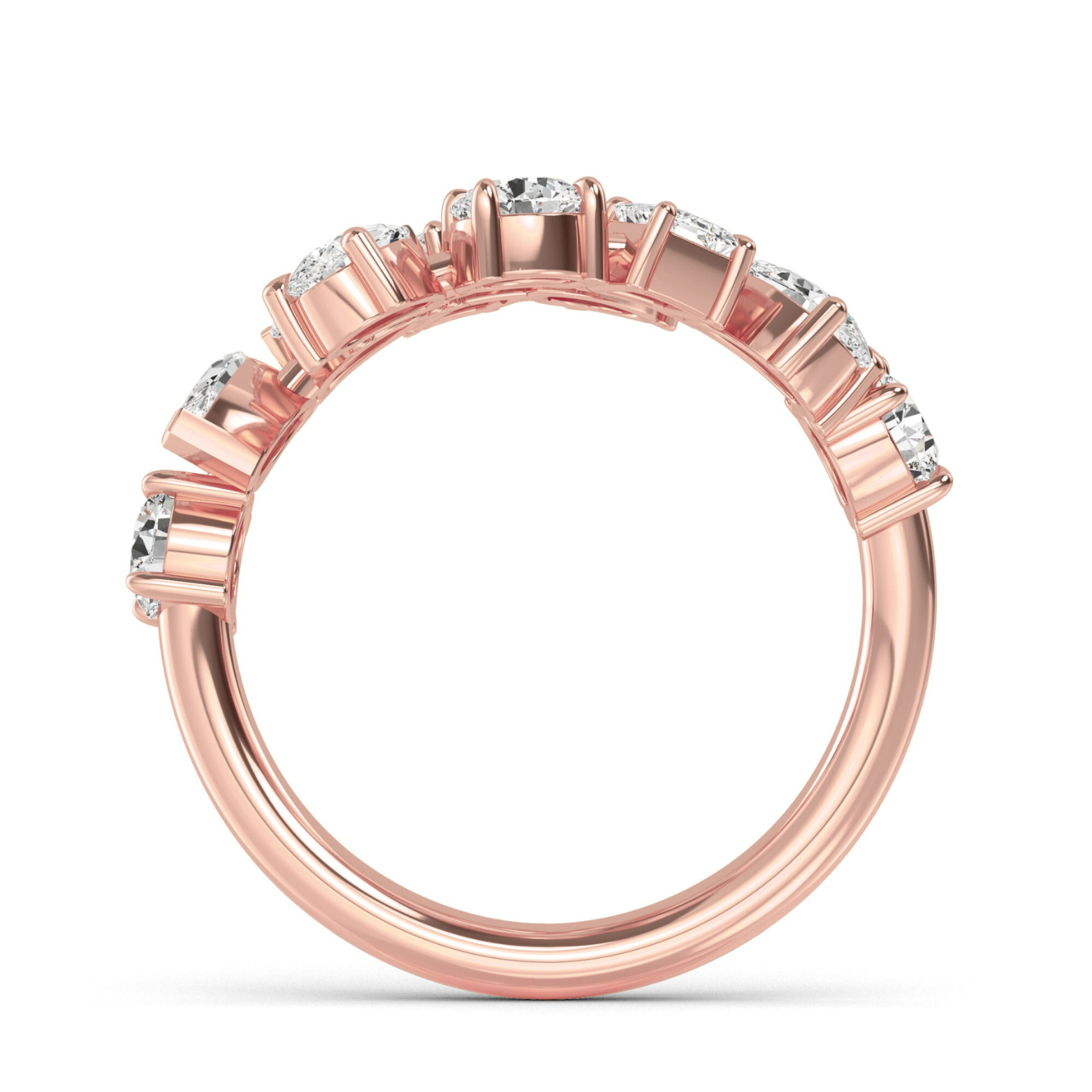 Multi Shape Diamond Wrap Ring