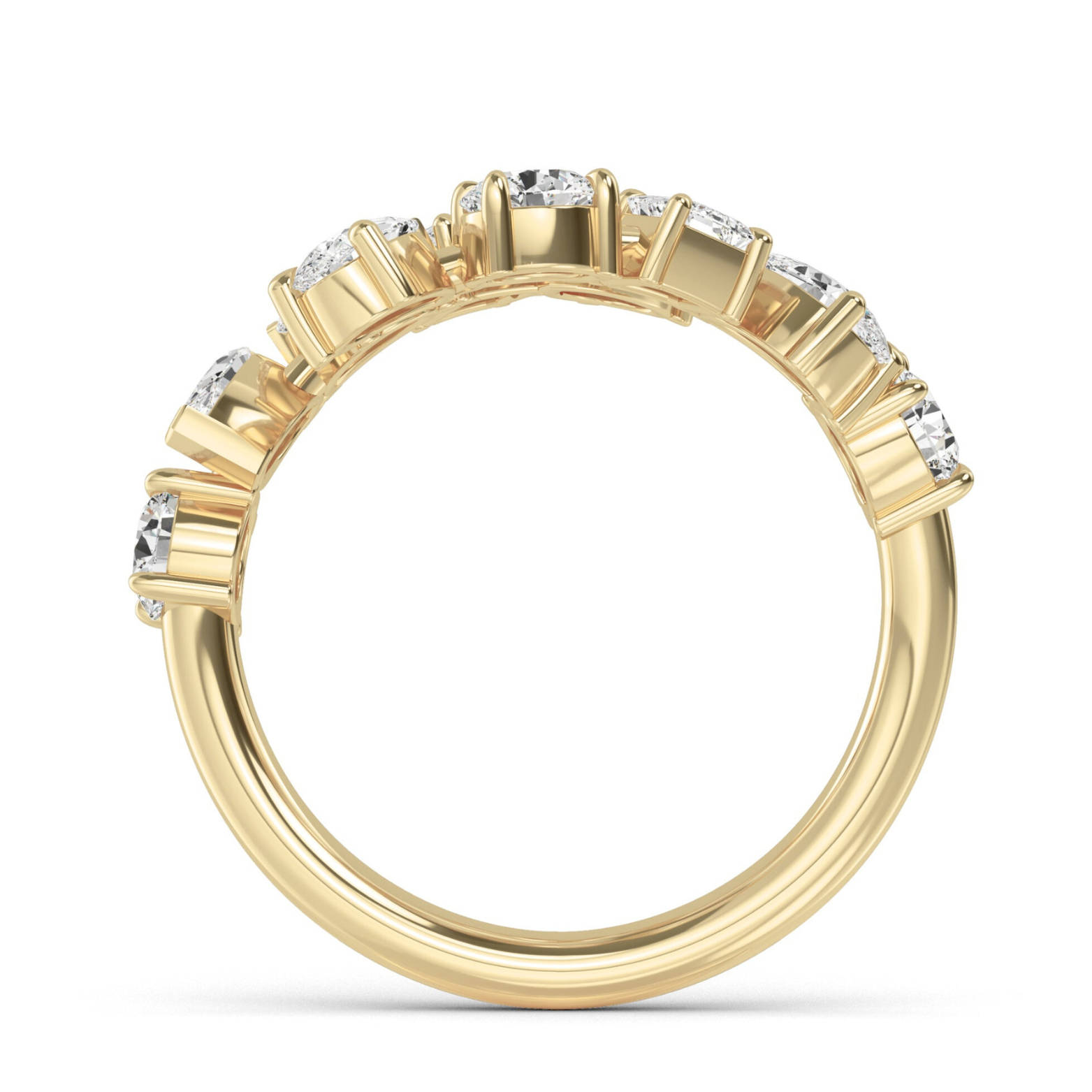 Multi Shape Diamond Wrap Ring