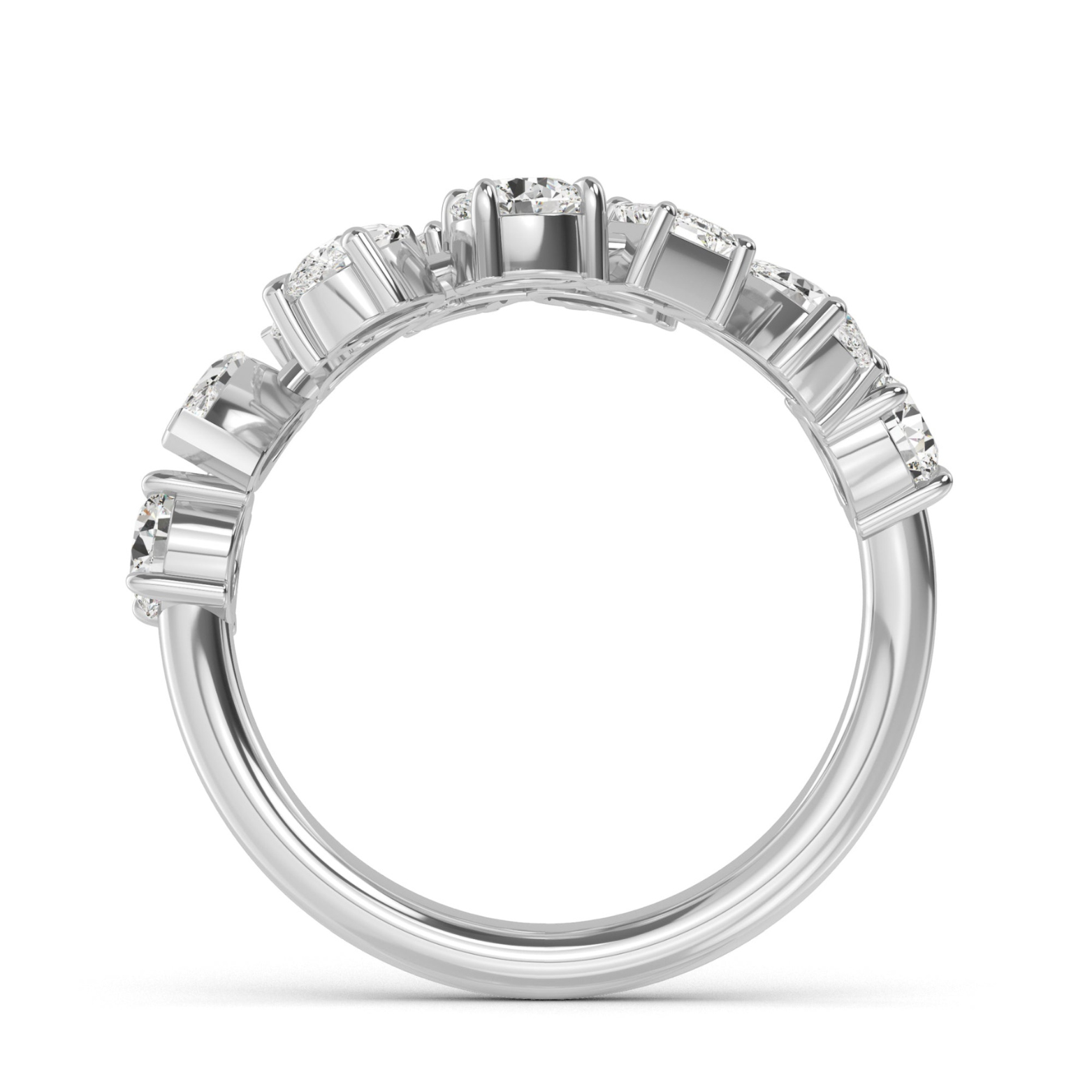 Multi Shape Diamond Wrap Ring