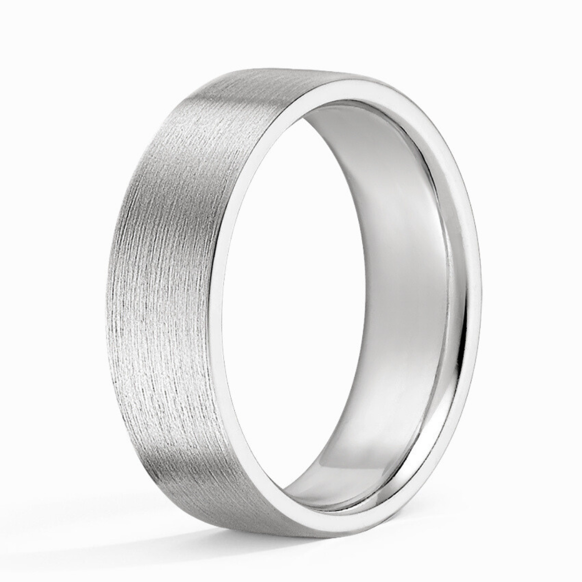 Men's 4mm Brushed Matte Cigar Wedding Band