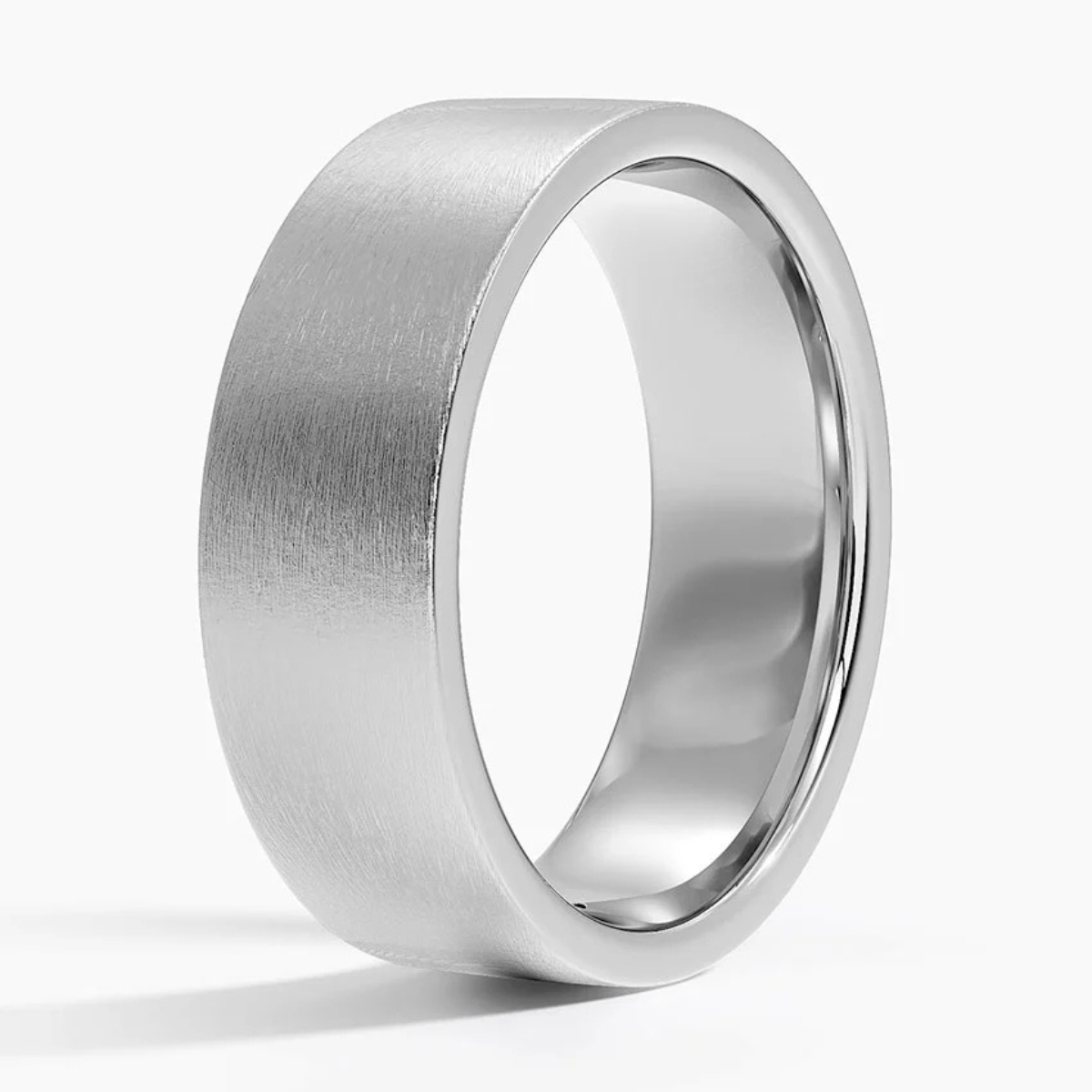 Men's 4mm Brushed Matte Cigar Wedding Band