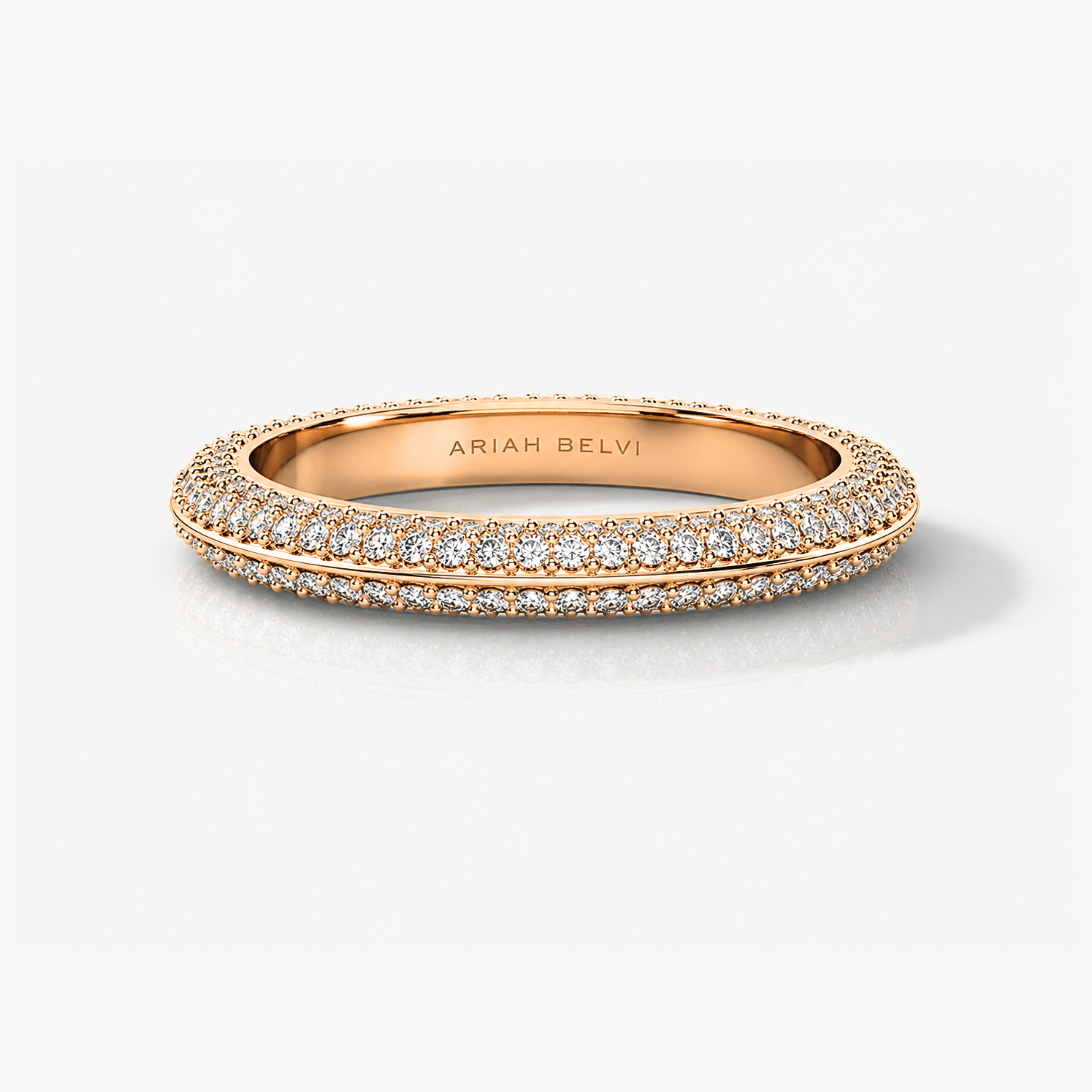 Knife-Edge Pavé Diamond Band
