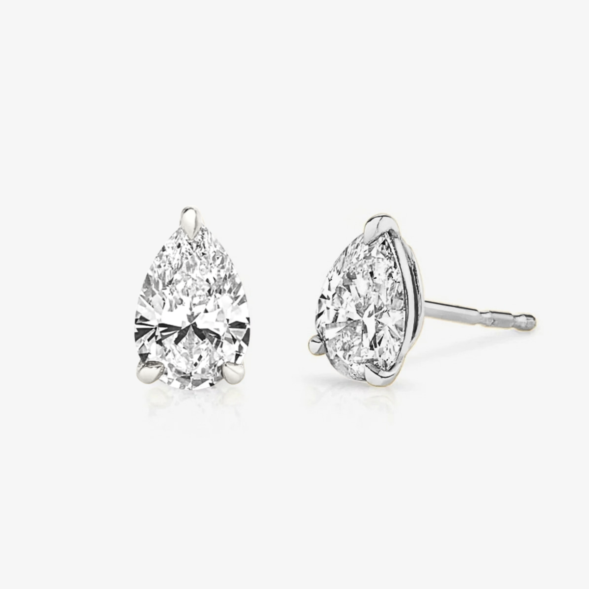 Signature Pear Diamond Studs