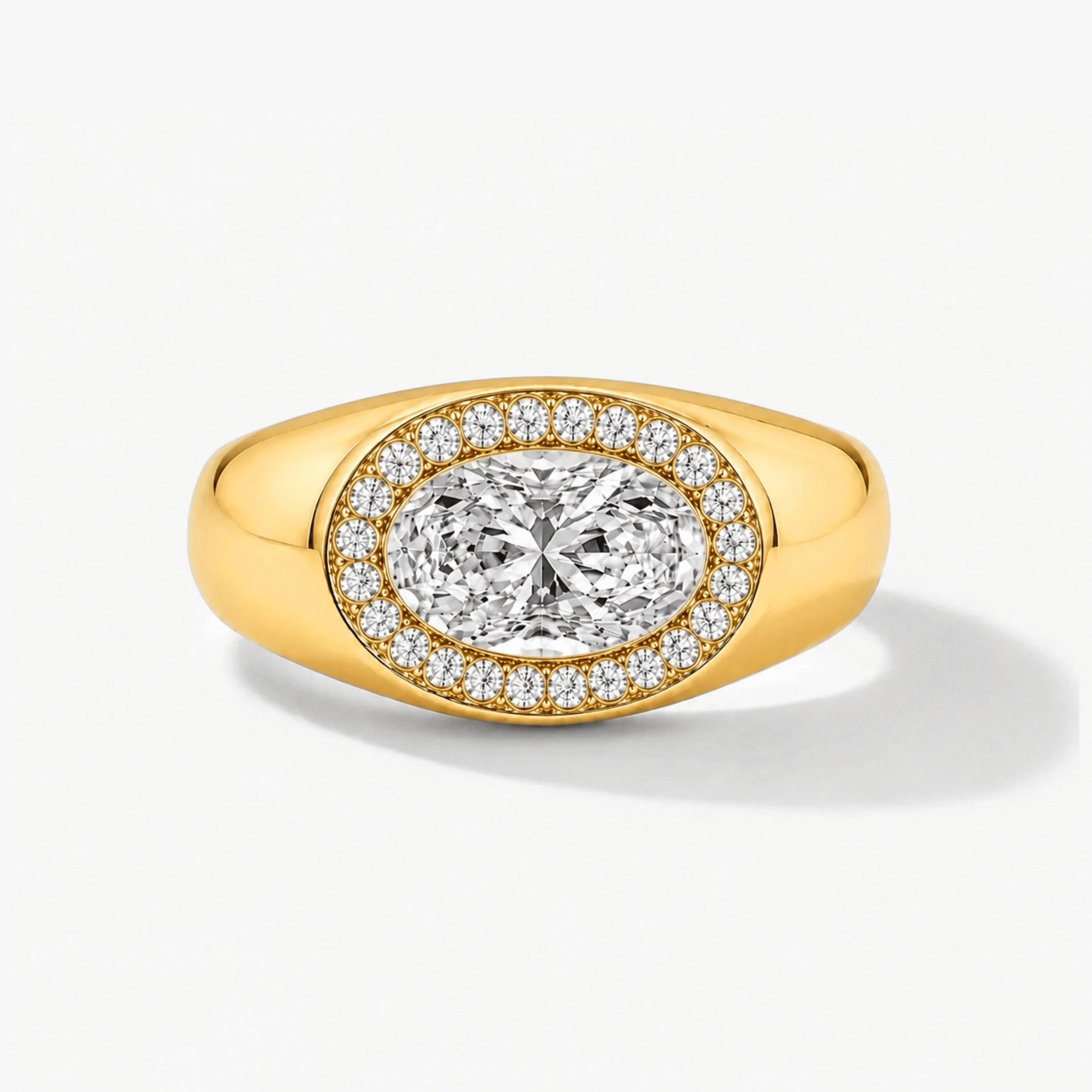 The Marlowe Signet Pinky Diamond Ring