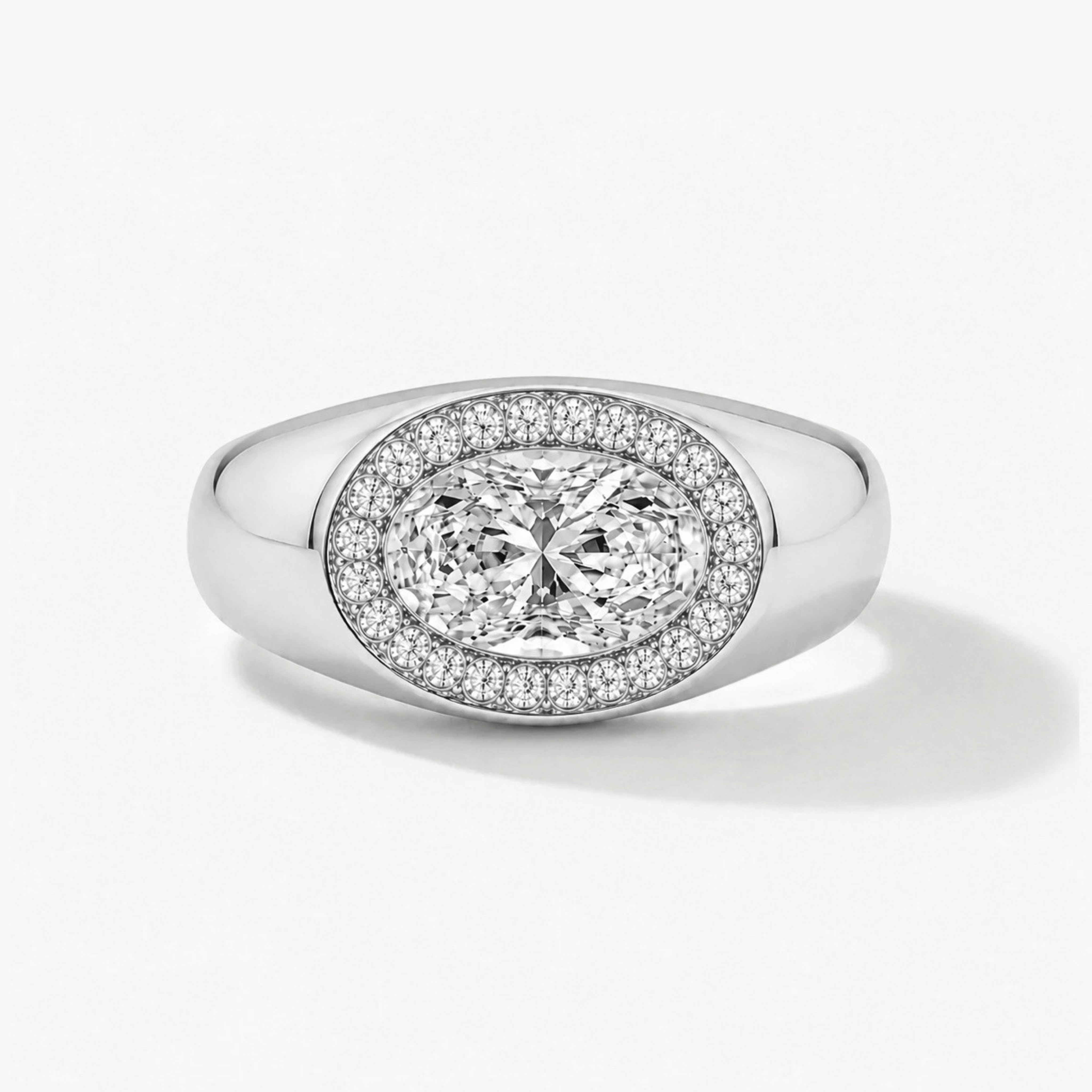 The Marlowe Signet Pinky Diamond Ring
