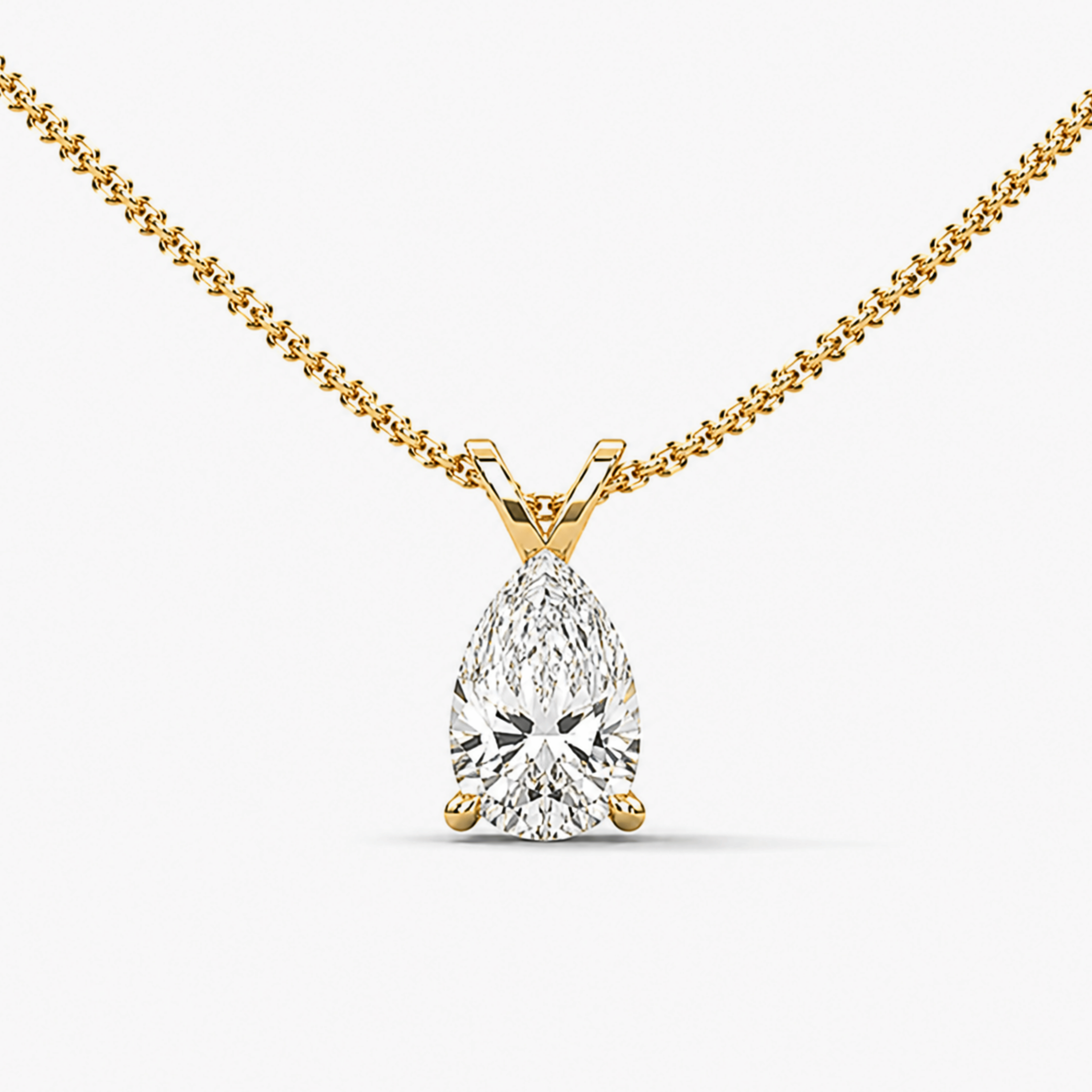 Pear-Cut Diamond Pendant