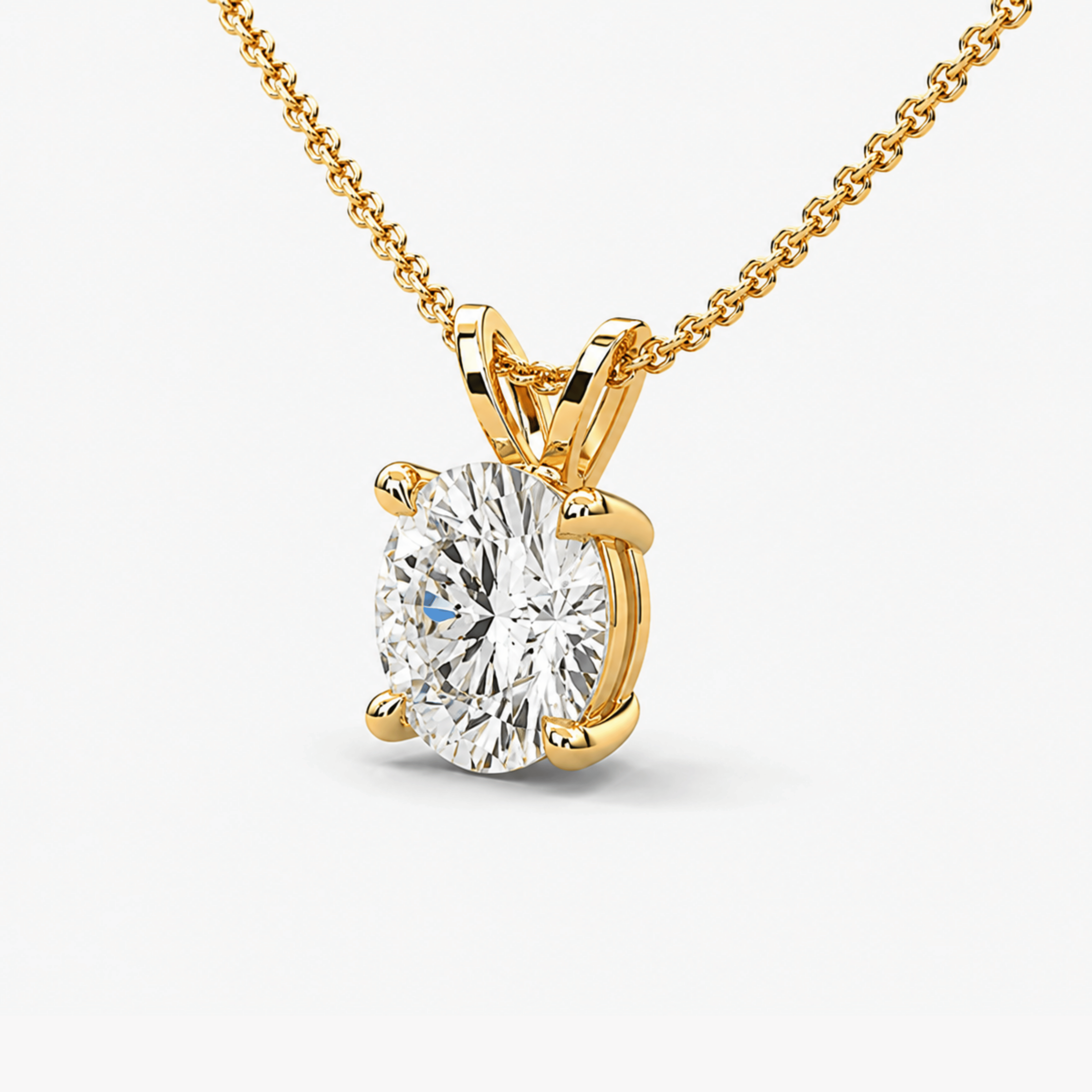Round Diamond Pendant