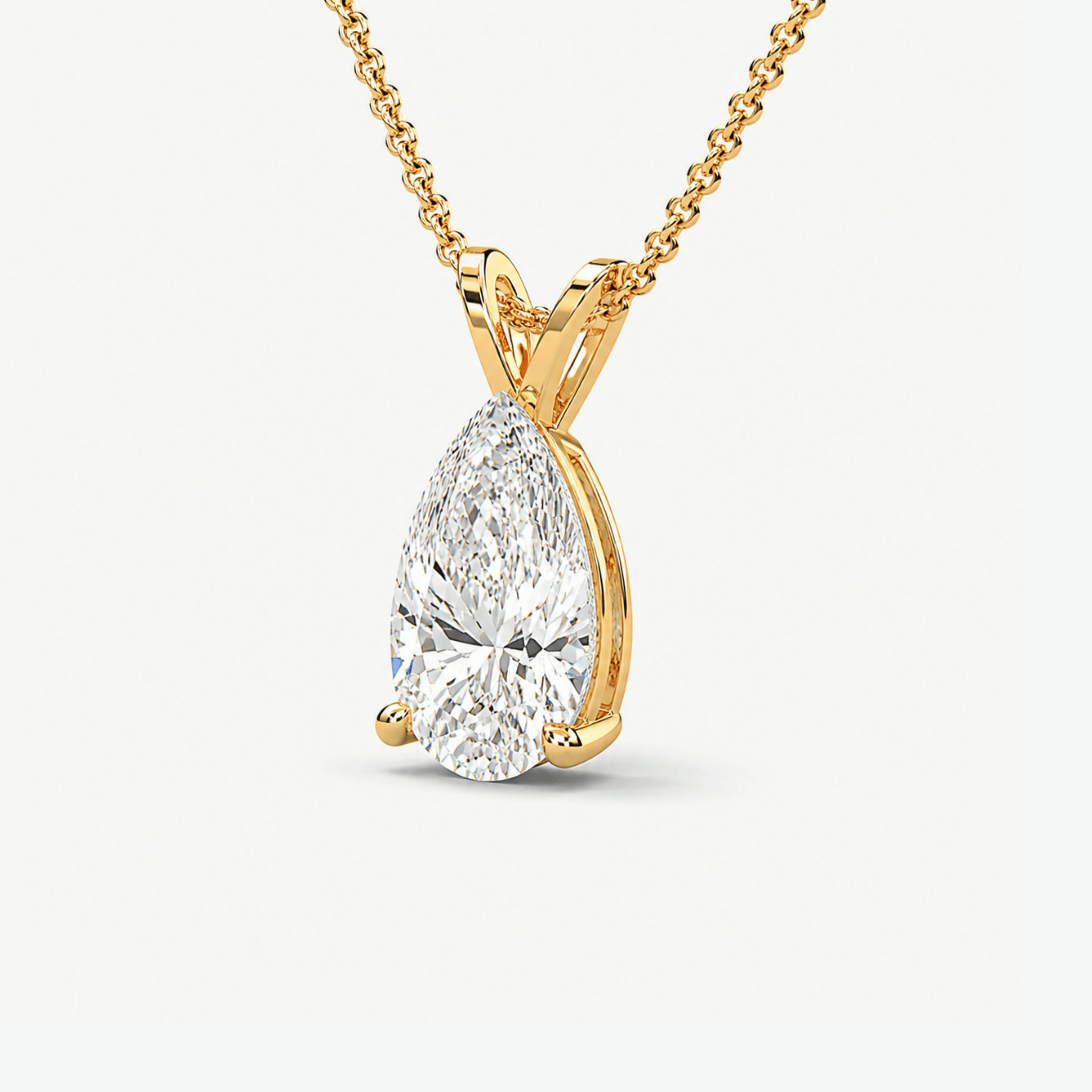 Pear-Cut Diamond Pendant