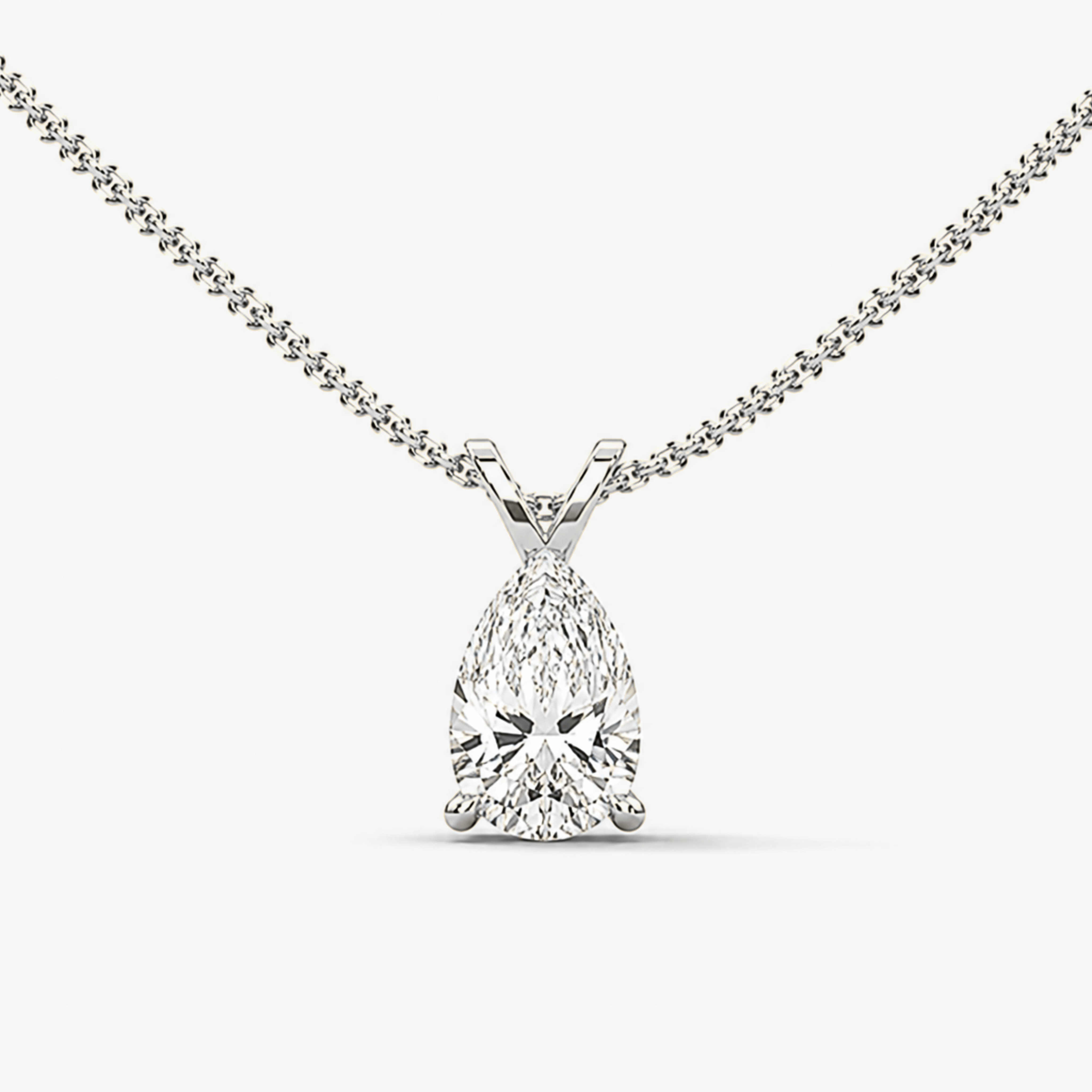 Pear-Cut Diamond Pendant