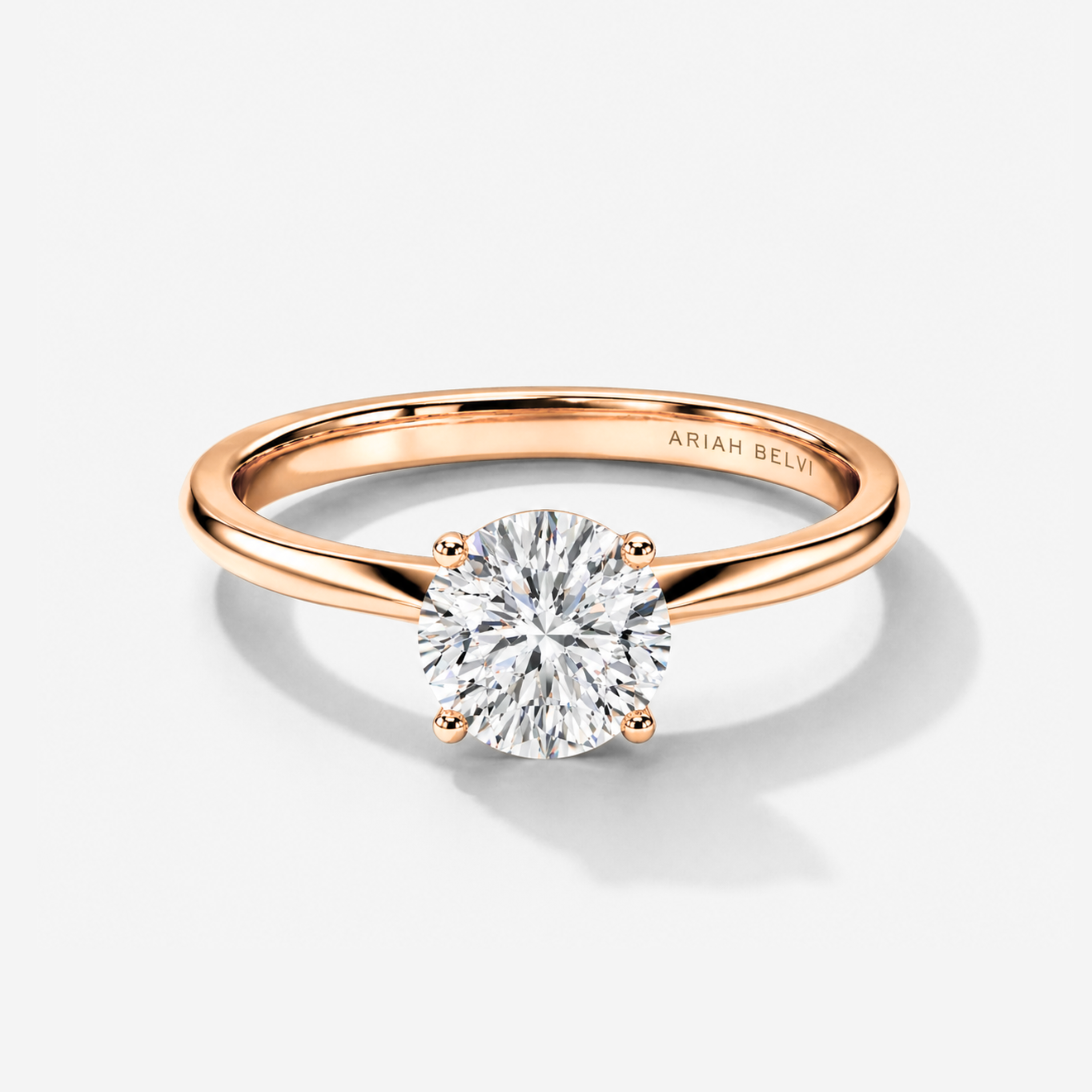 Round Brilliant 4-Claw Diamond Solitaire Engagement Ring