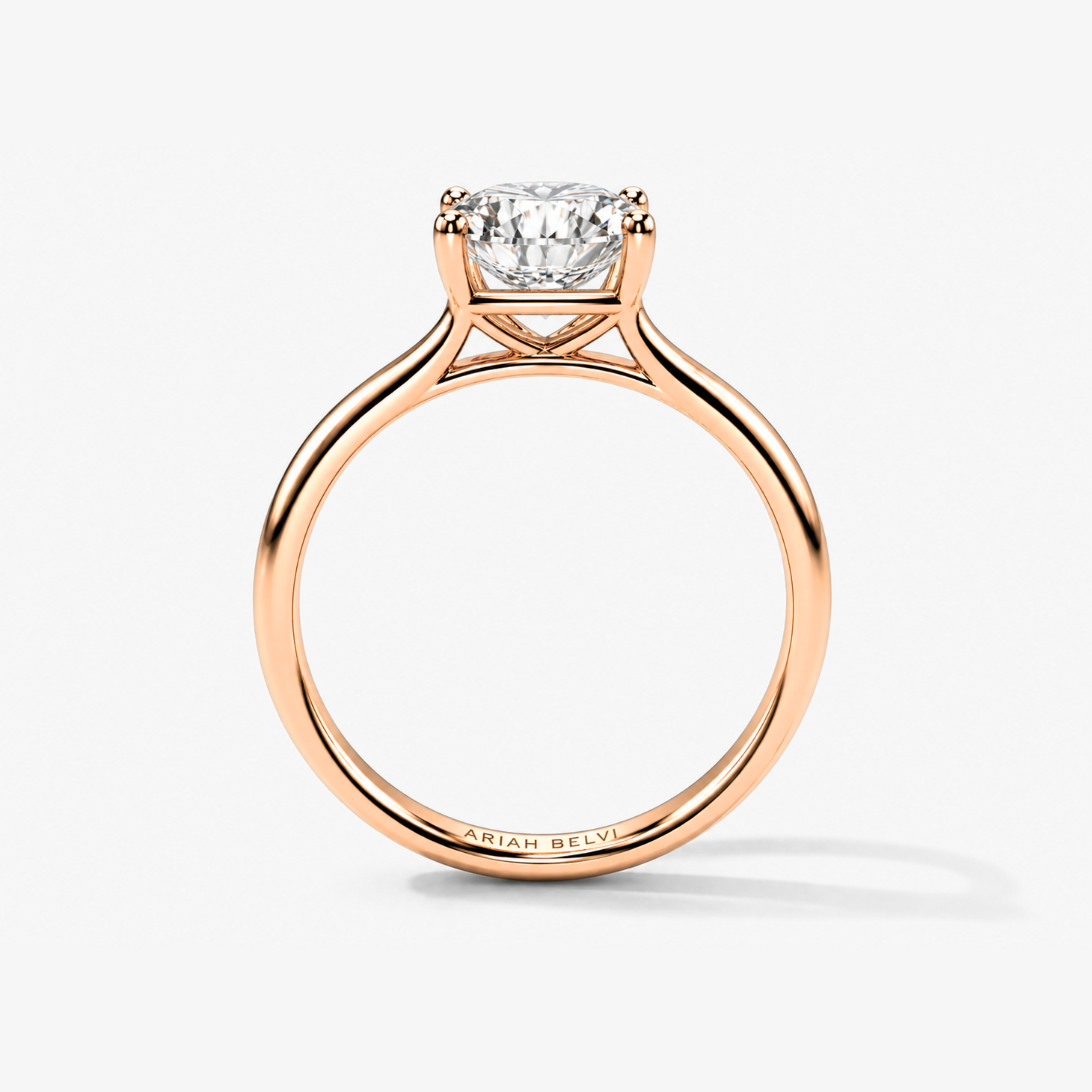 Round Brilliant 4-Claw Diamond Solitaire Engagement Ring