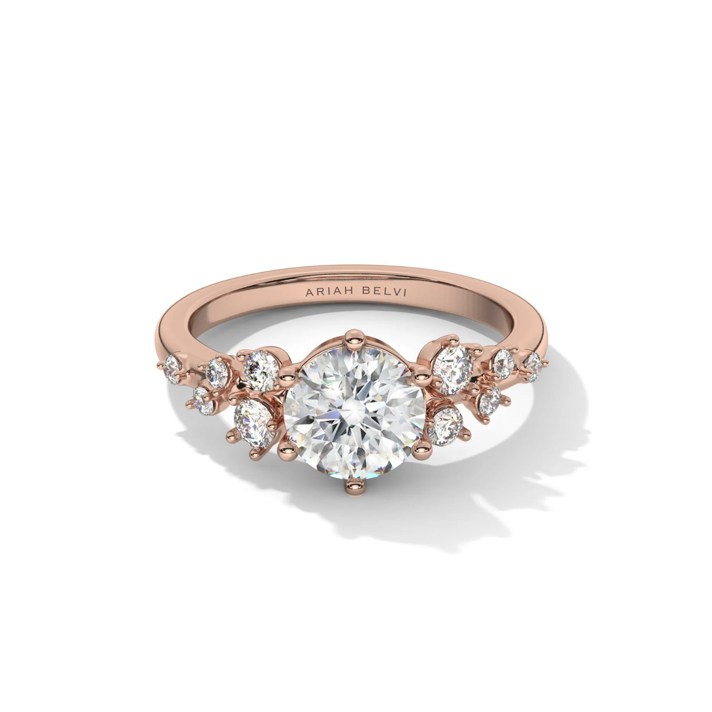 Round Multi-Stone Diamond Engagement Ring