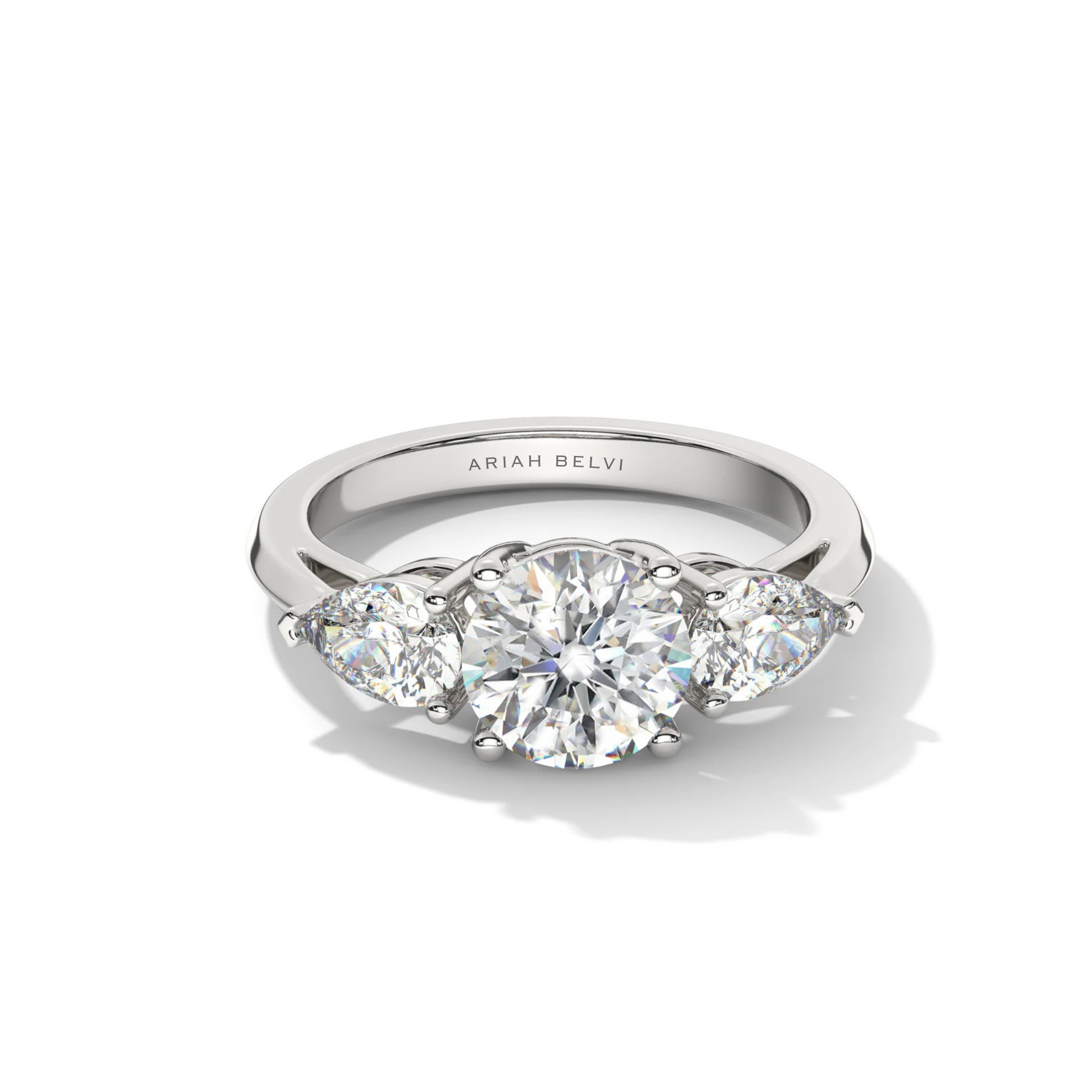 Round & Pear Trilogy Ring