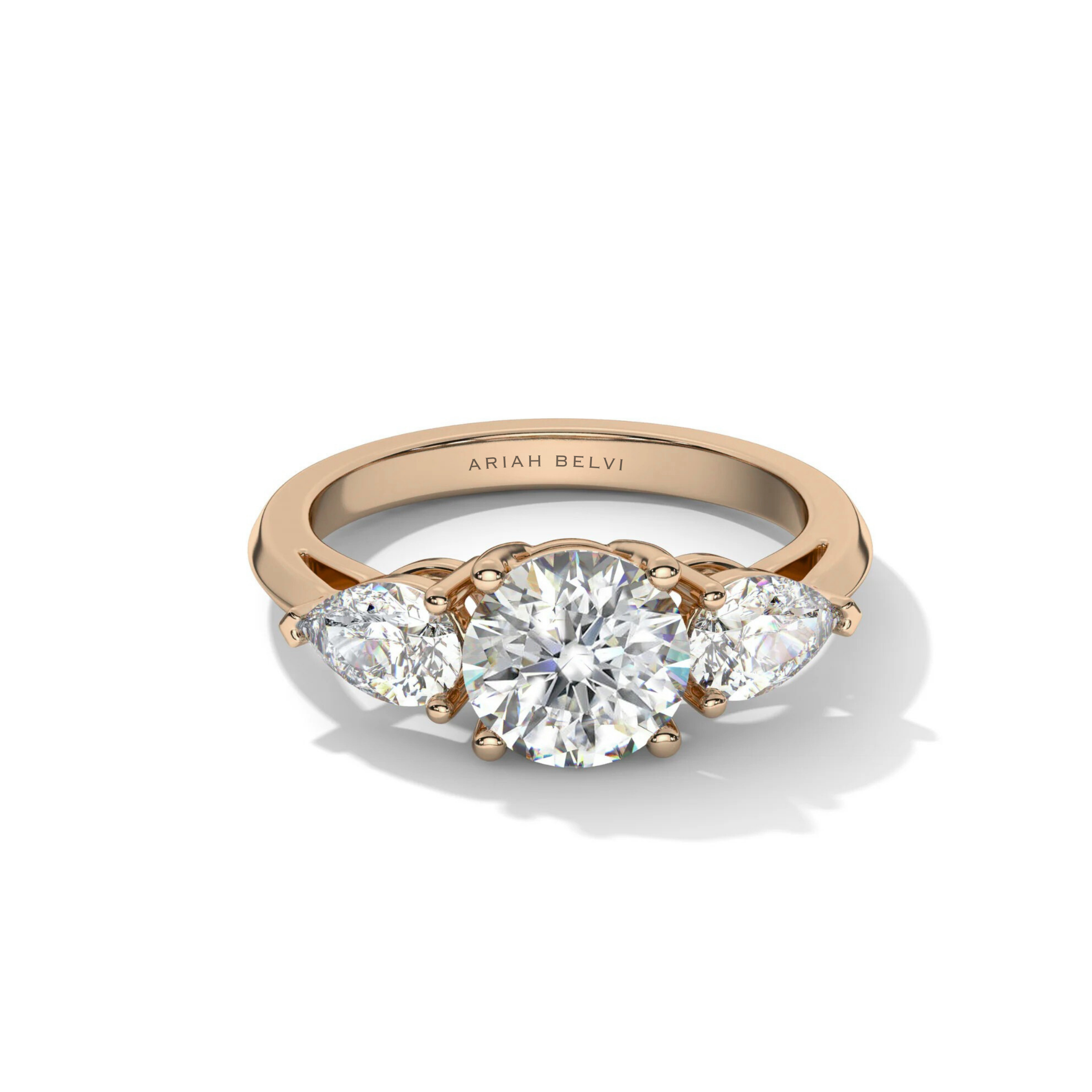 Round & Pear Trilogy Ring