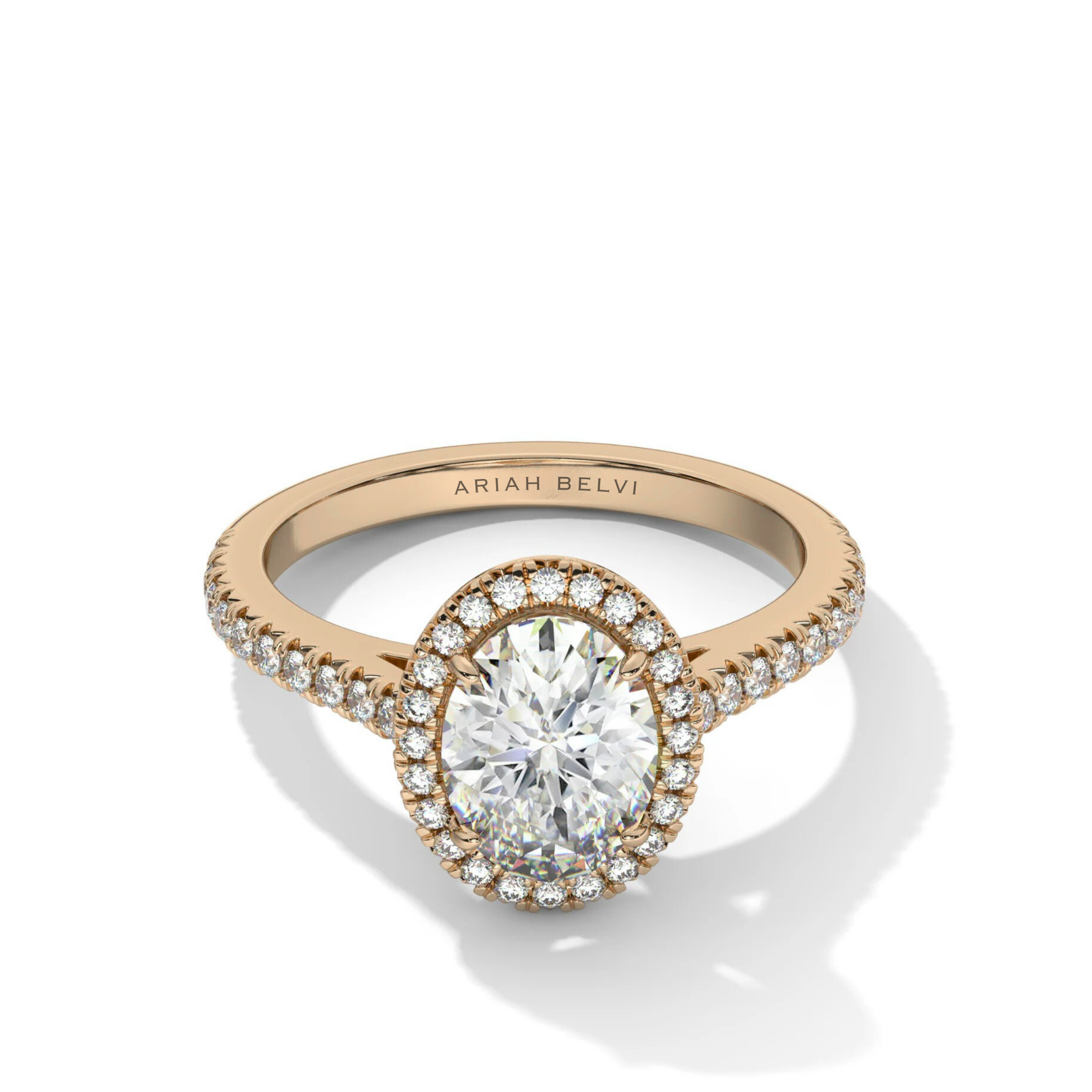 Oval Halo Engagement Ring