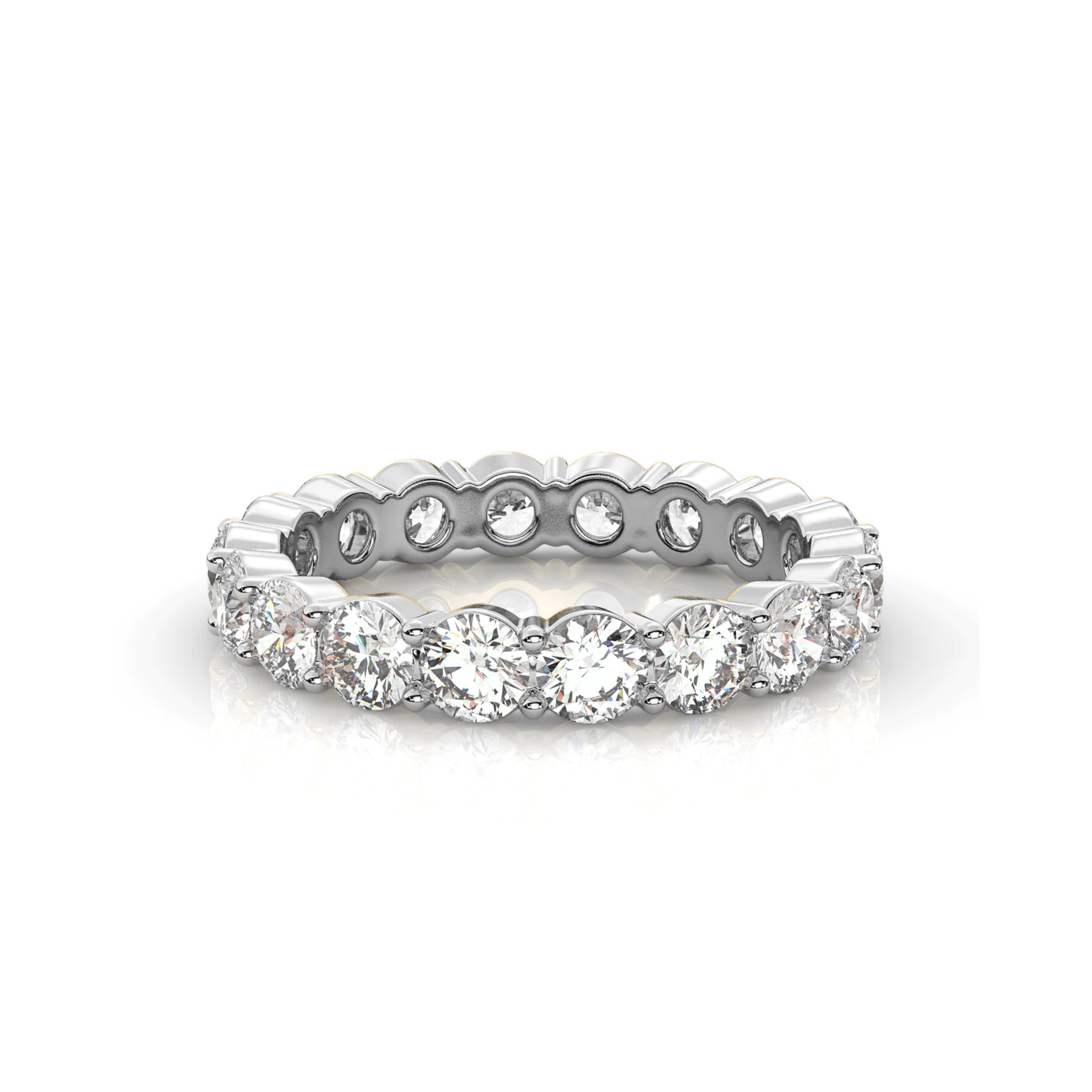 Round Diamond Eternity Band