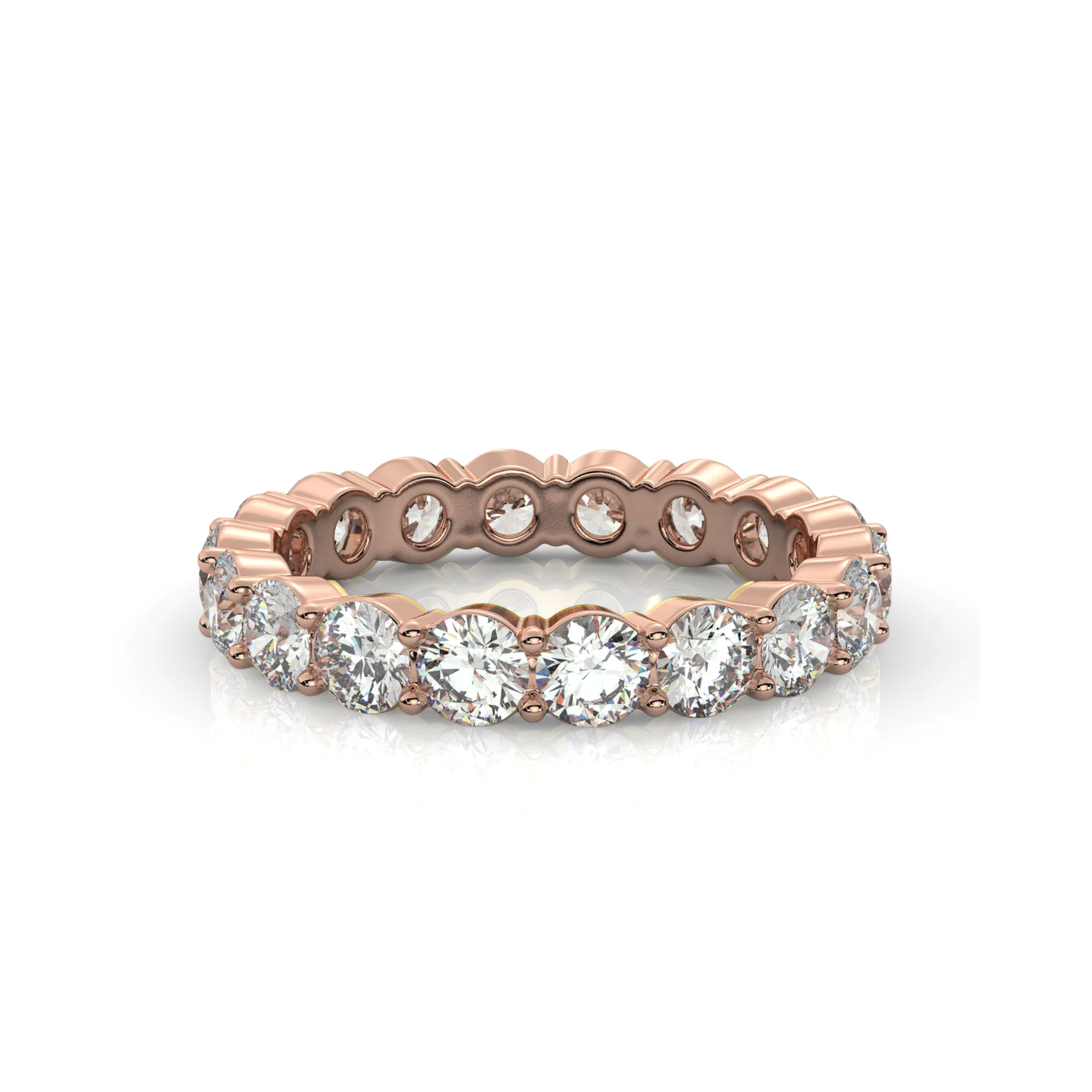 Round Diamond Eternity Band