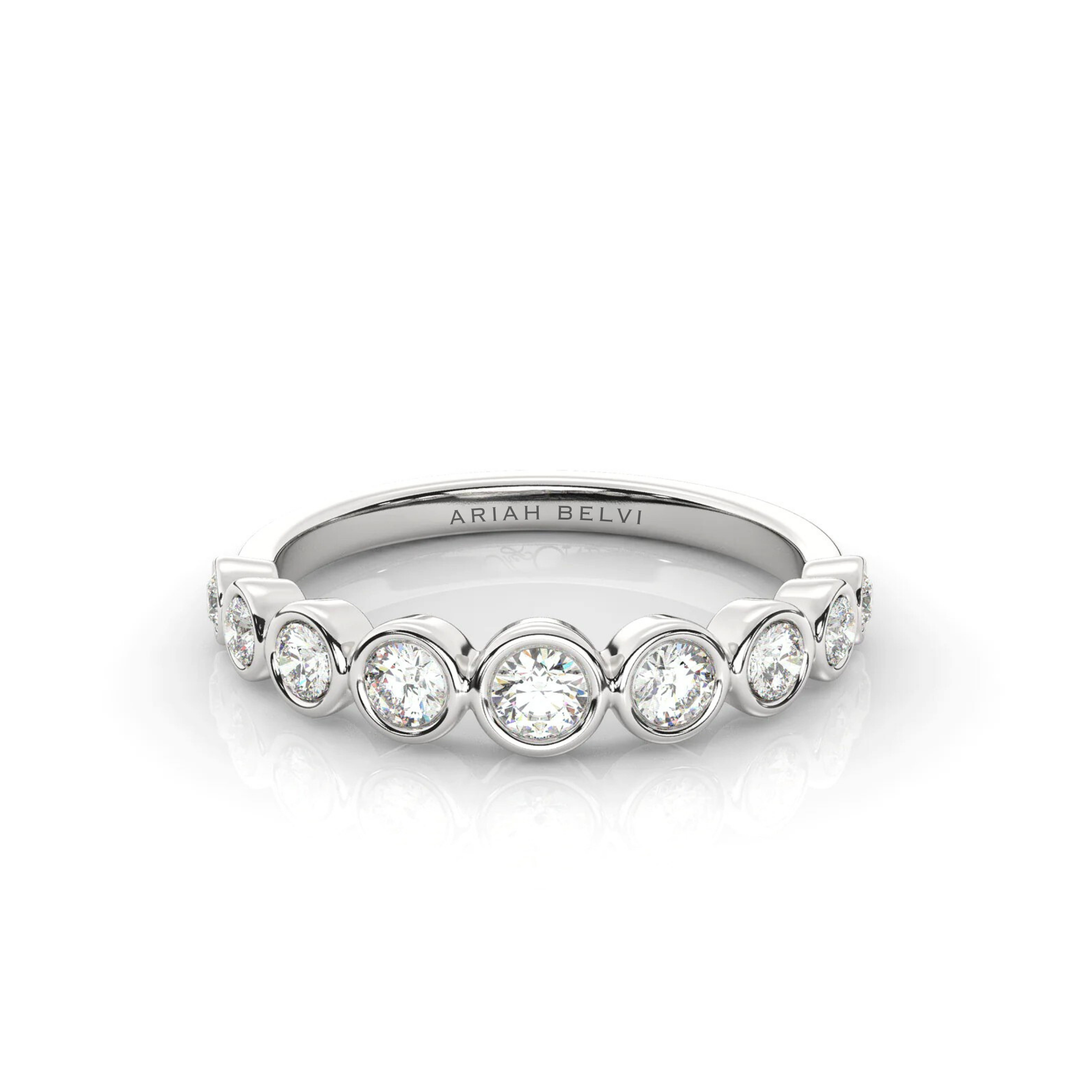 Round Diamond Bezel Set Ring