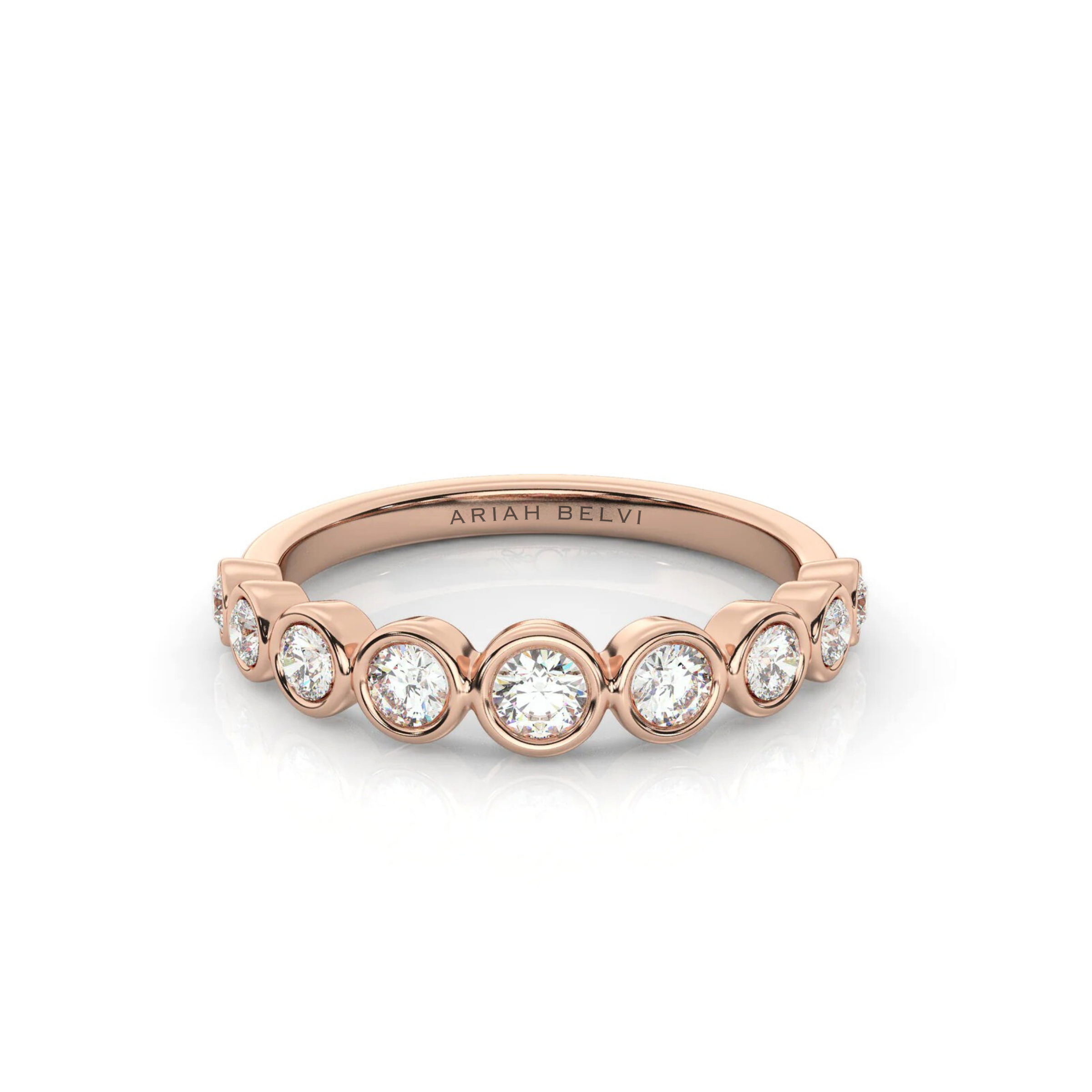 Round Diamond Bezel Set Ring