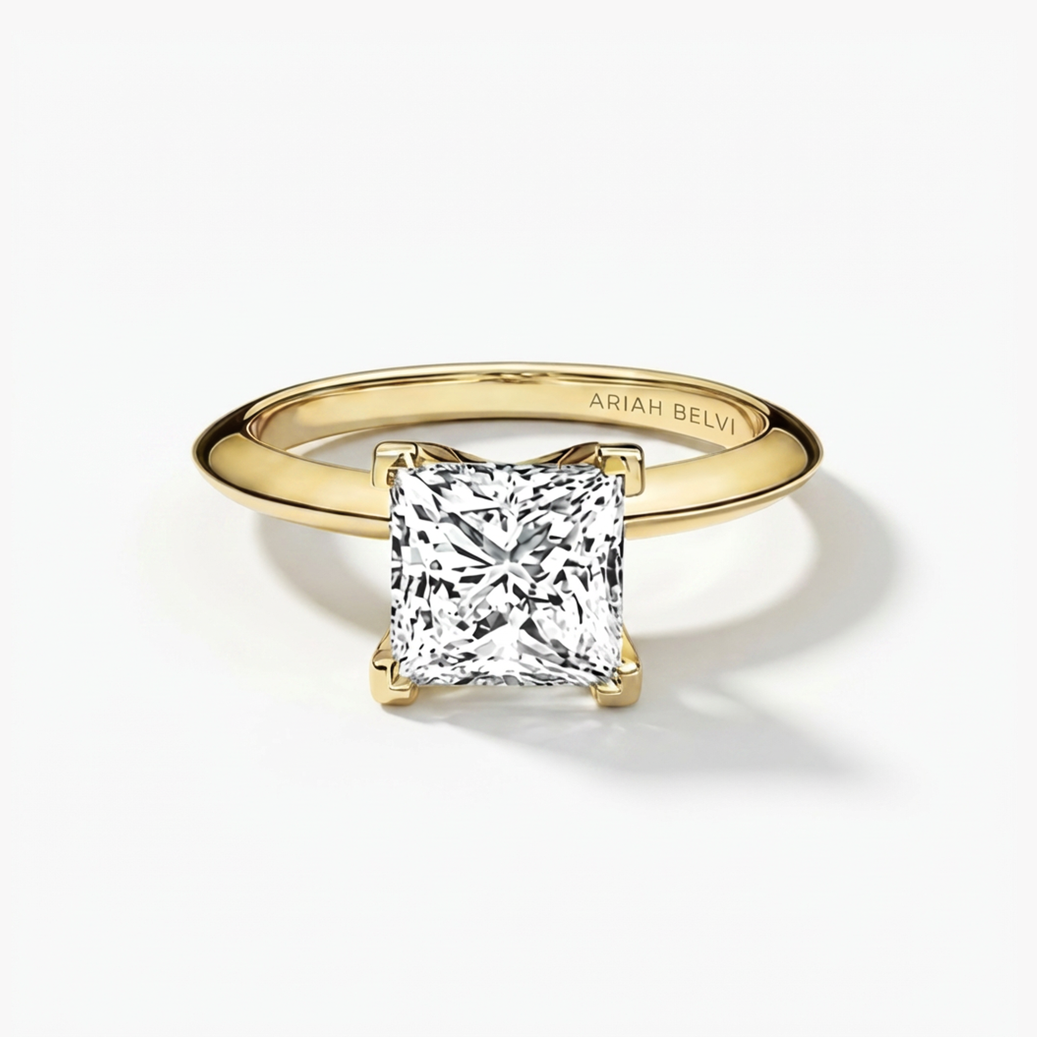 Princess Diamond Solitaire 4-Claw