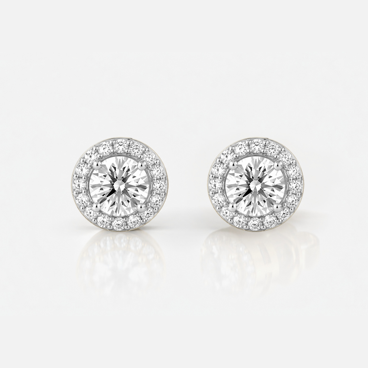 Chloe Halo Diamond Studs