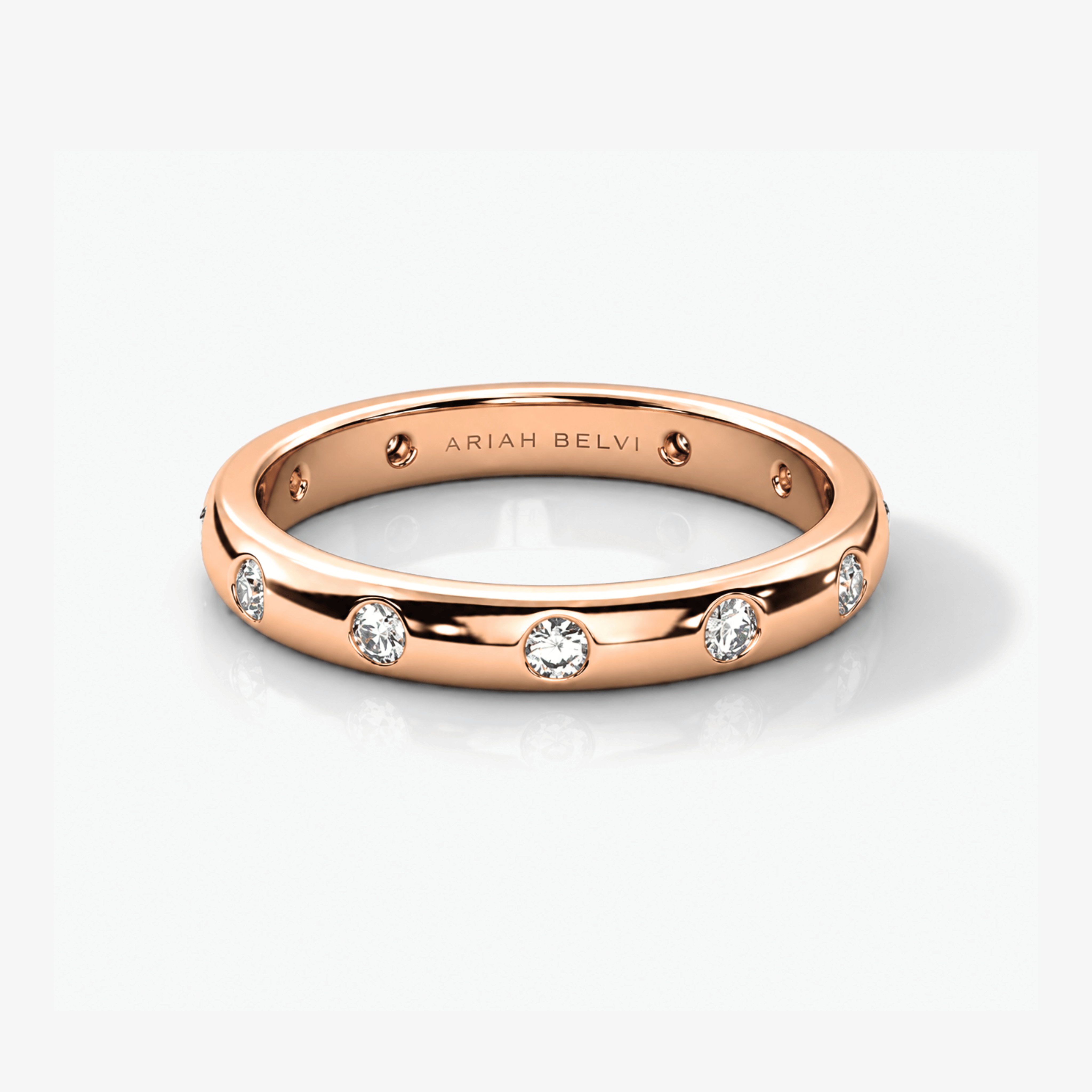 Swiss Set Round Diamond Band