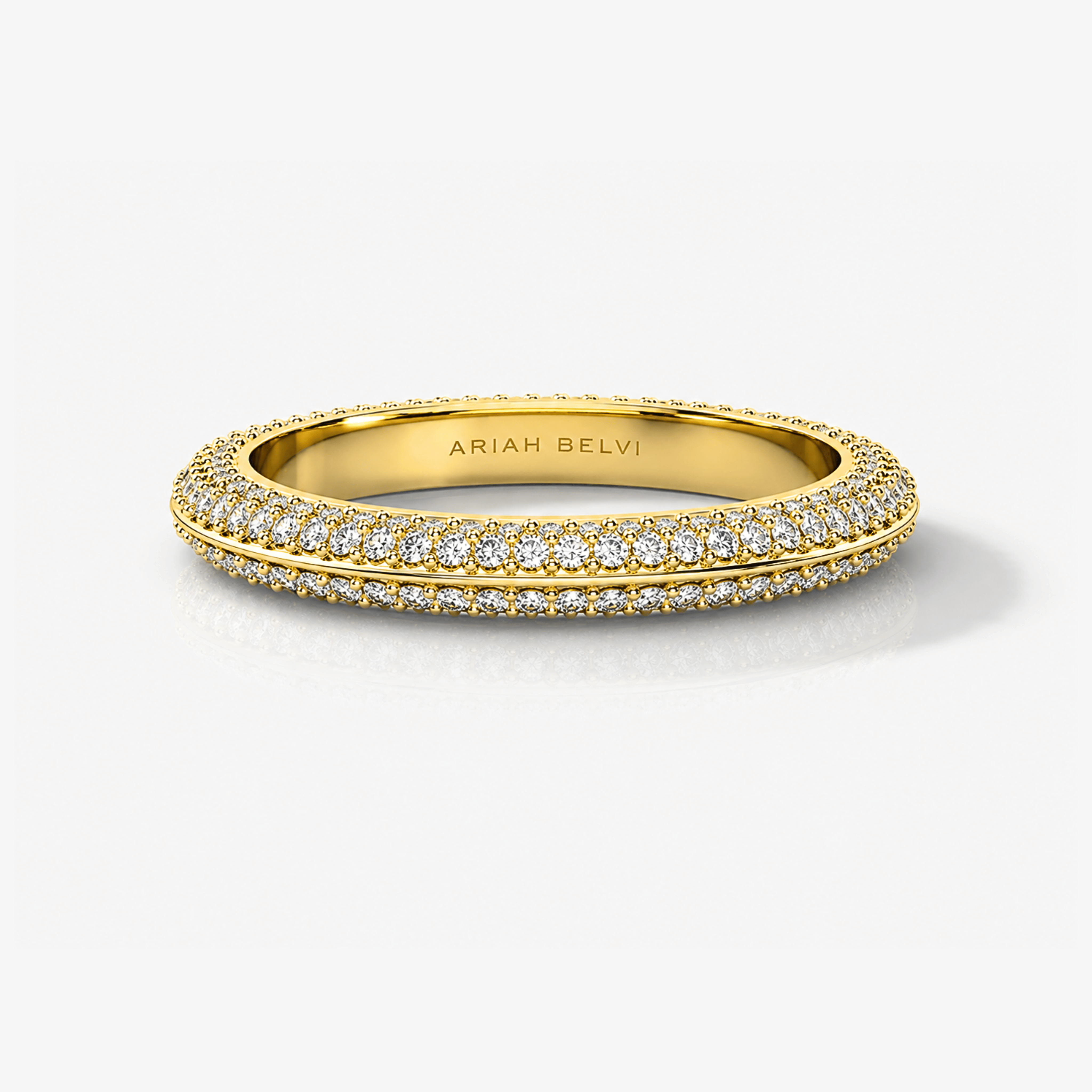 Knife-Edge Pavé Diamond Band