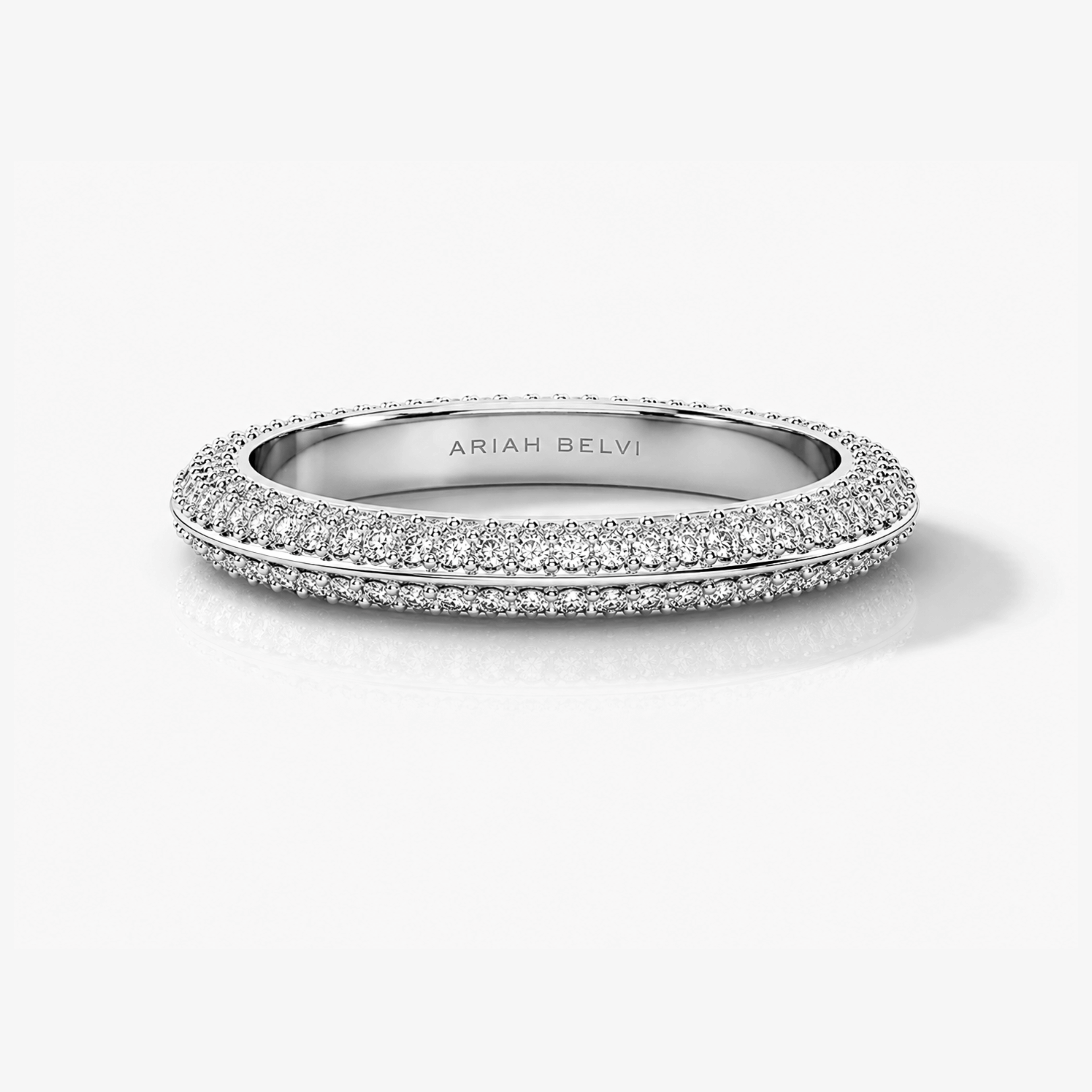 Knife-Edge Pavé Diamond Band