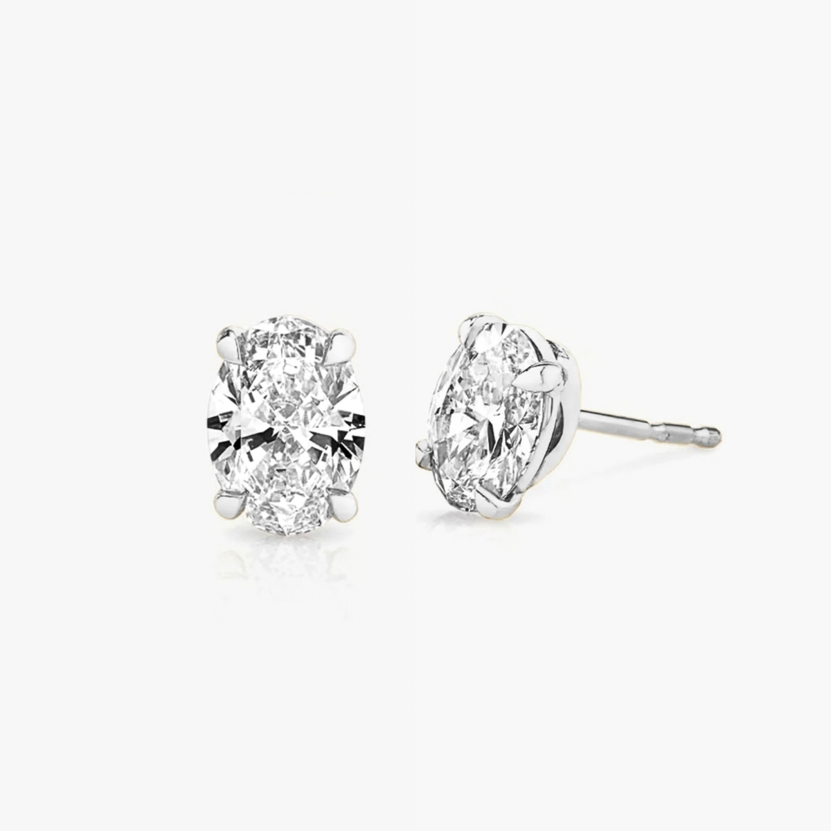 Signature Oval Diamond Studs