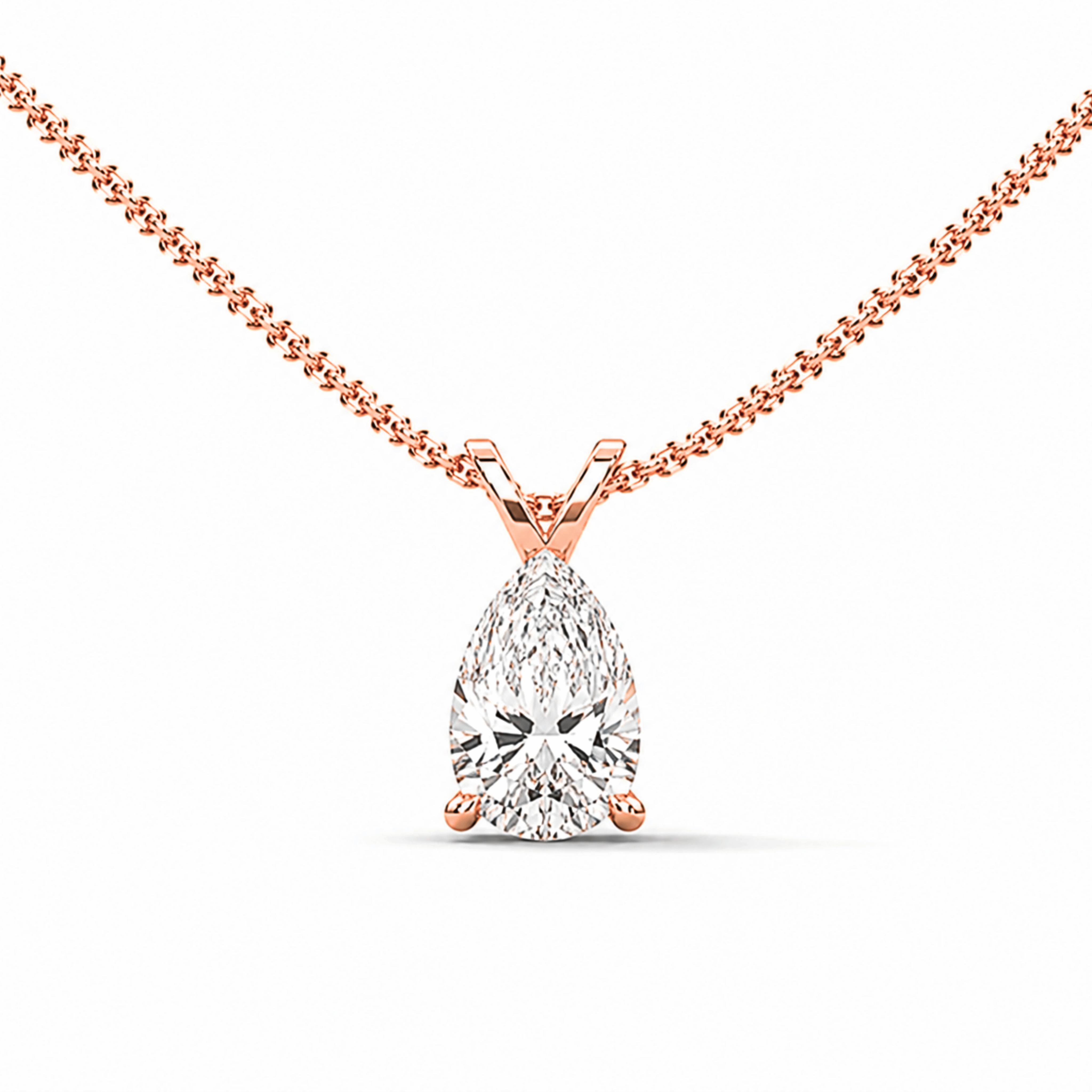 Pear-Cut Diamond Pendant