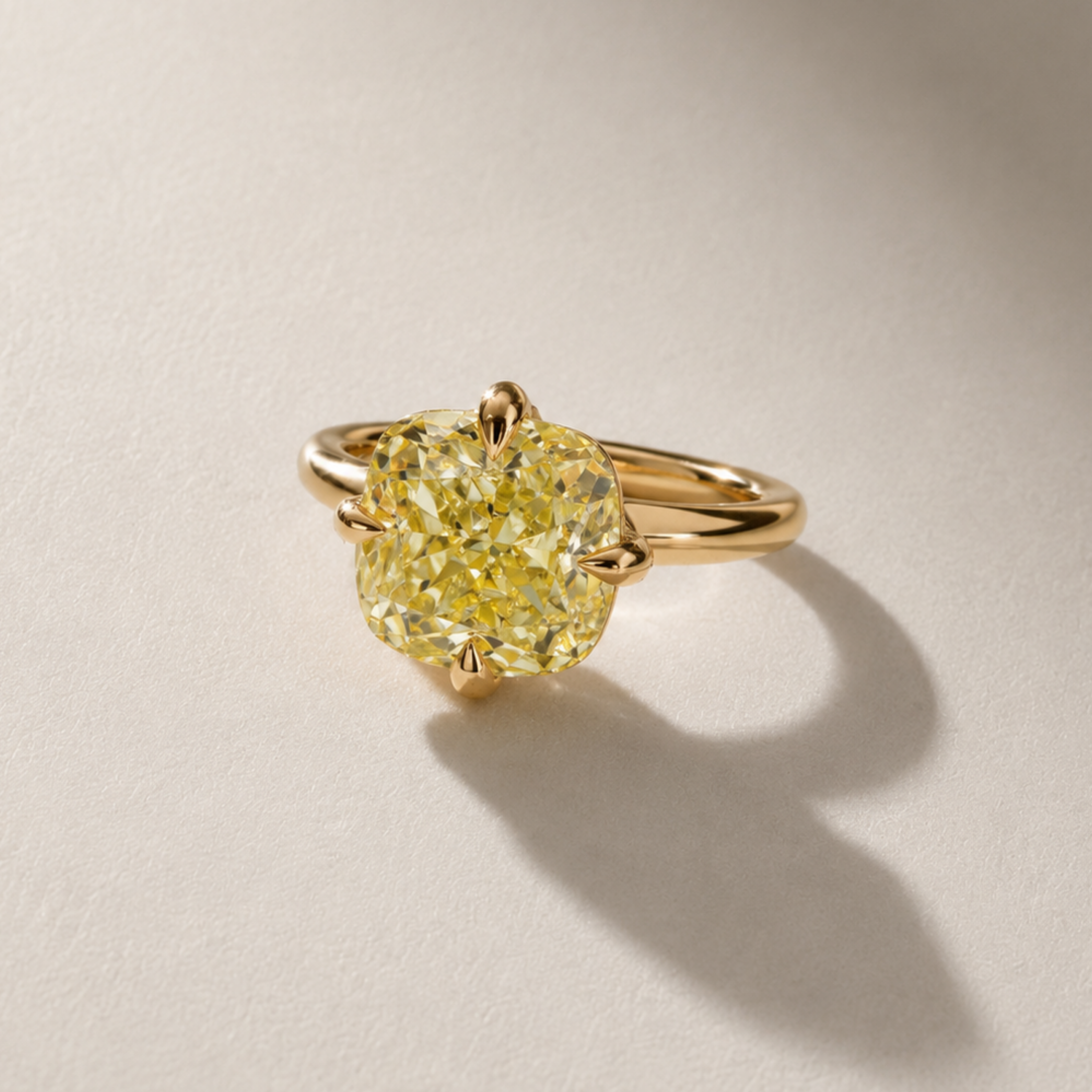 3ct Emerald Cut Diamond Bezel-Set Ring in 14k Yellow Gold (Copy) (Copy)