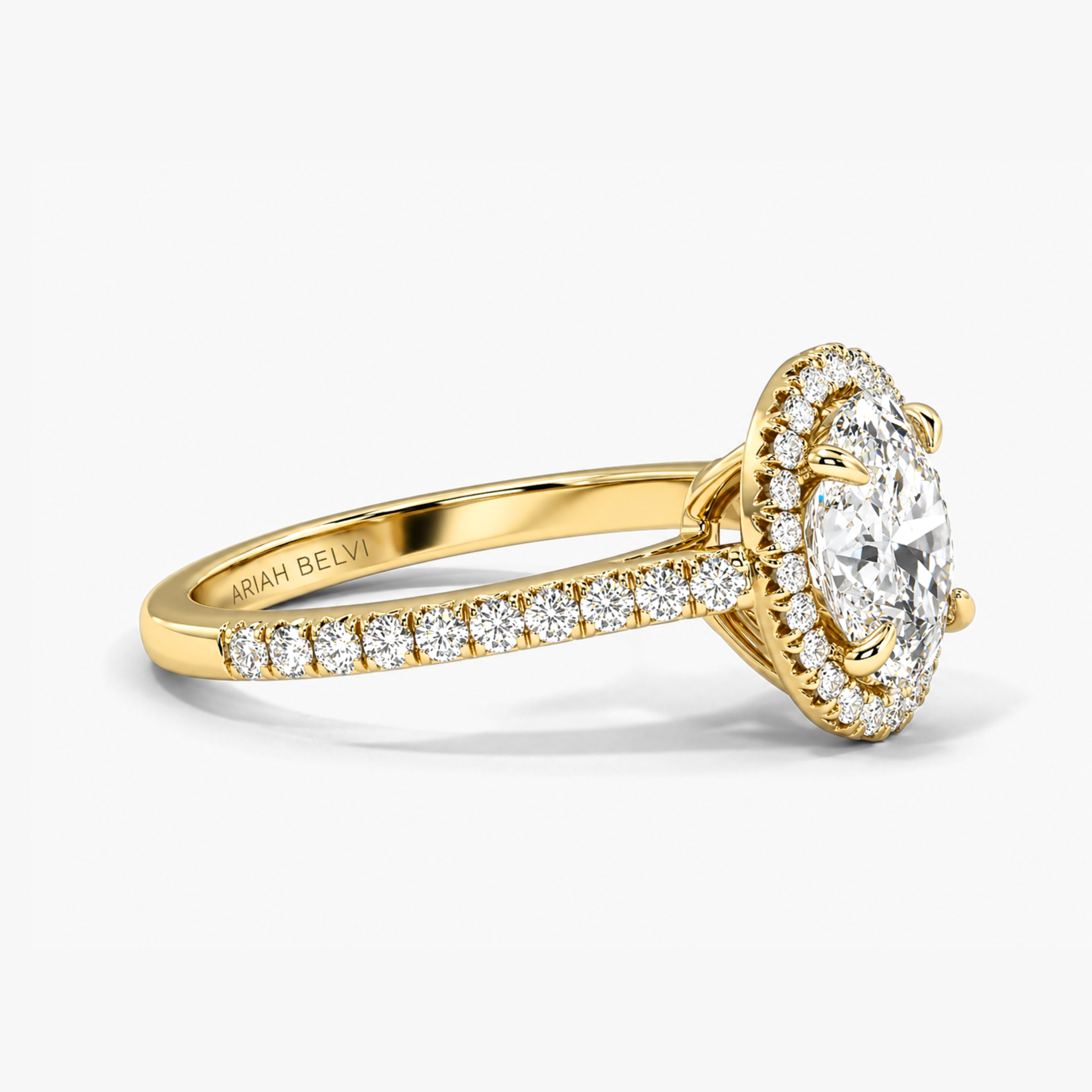 Oval Halo Diamond Engagement Ring