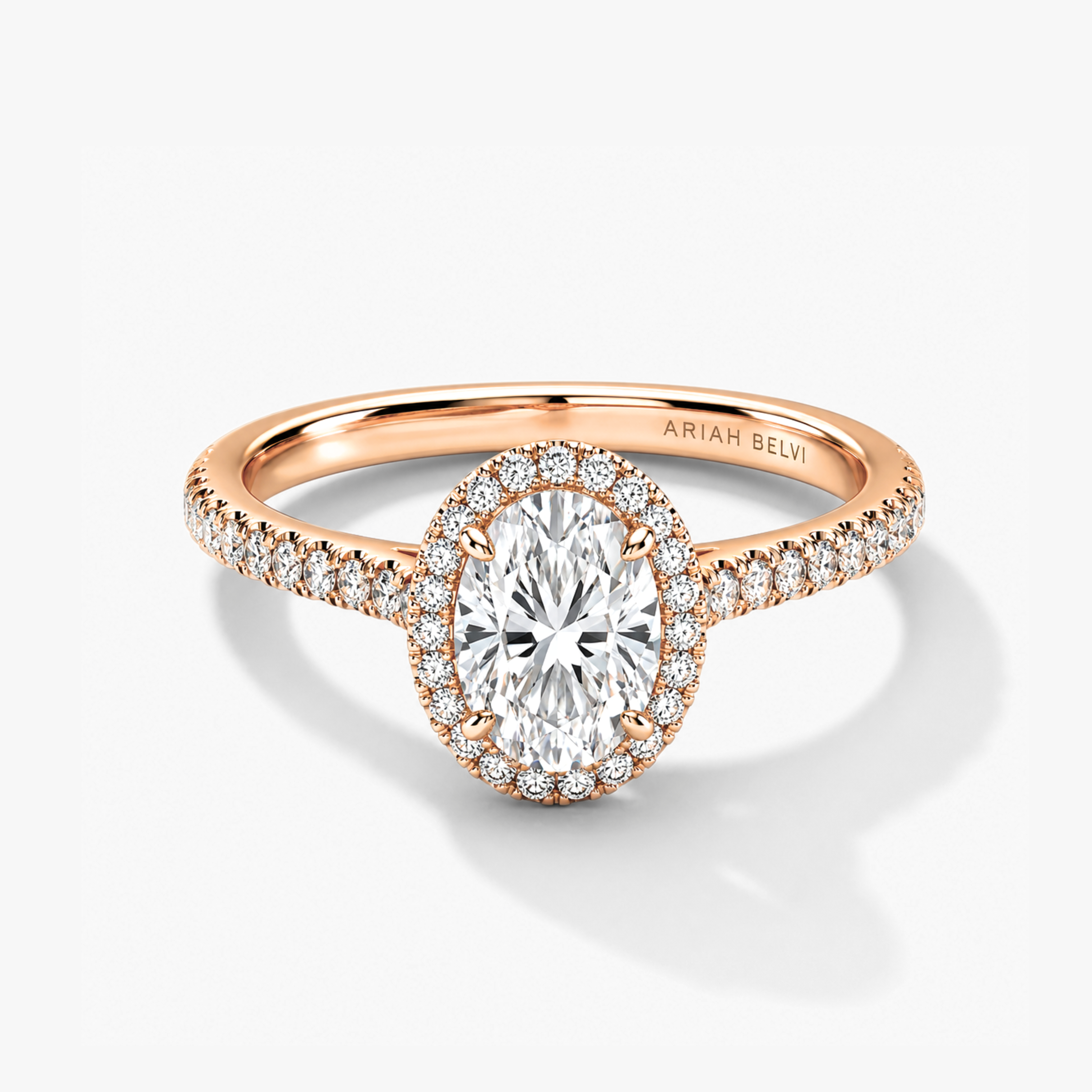 Oval Halo Diamond Engagement Ring