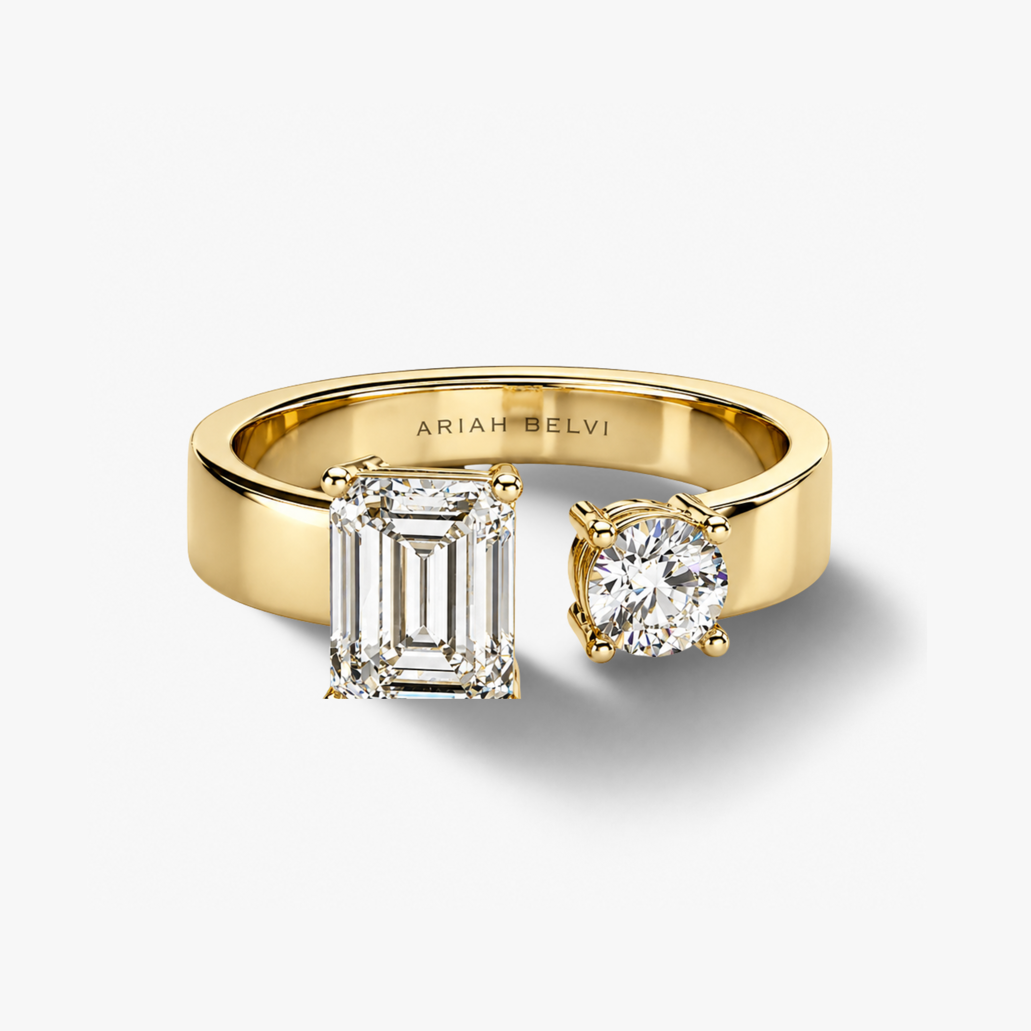 The ARIAH Cigar Toi et Moi Diamond Gap Ring