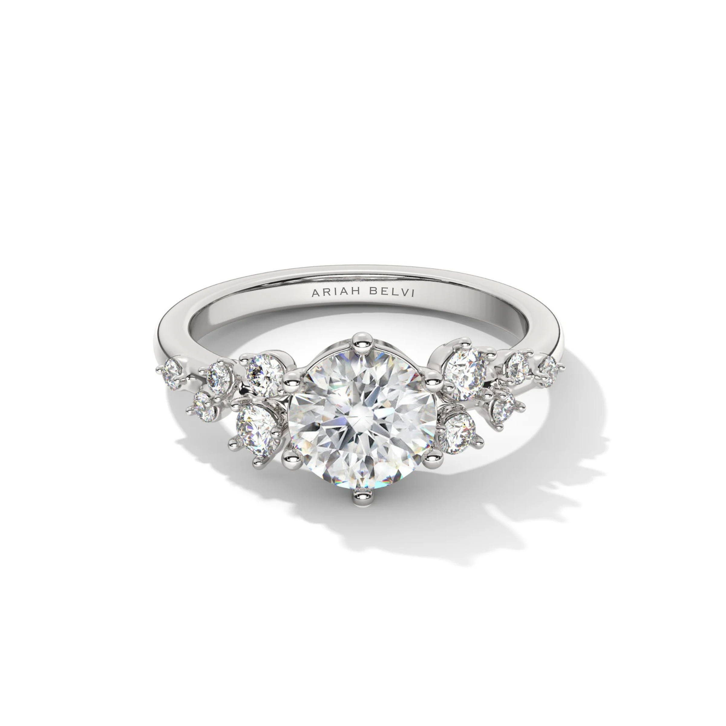 Round Multi-Stone Diamond Engagement Ring