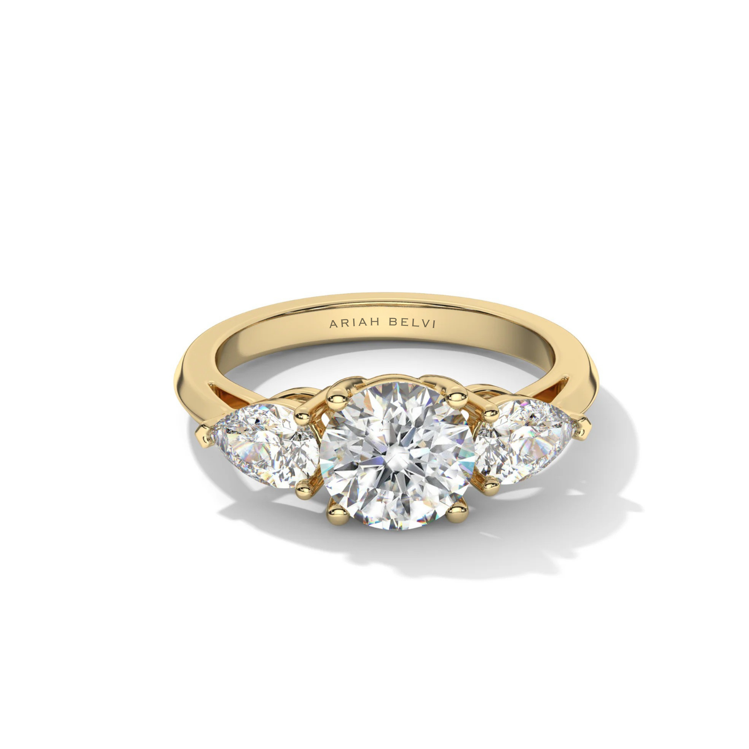 Round & Pear Trilogy Ring