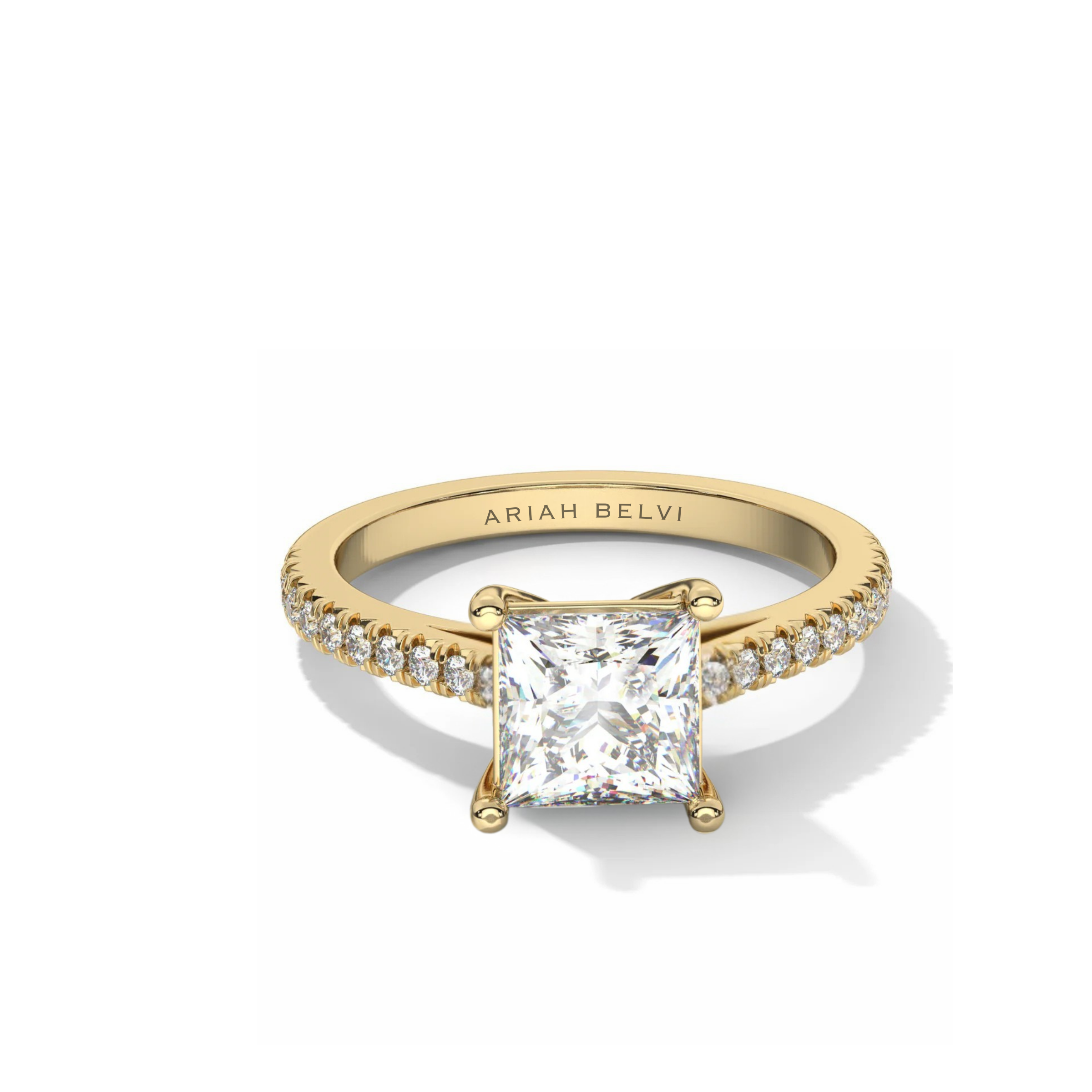 Princess Pavé Diamond Engagement Ring