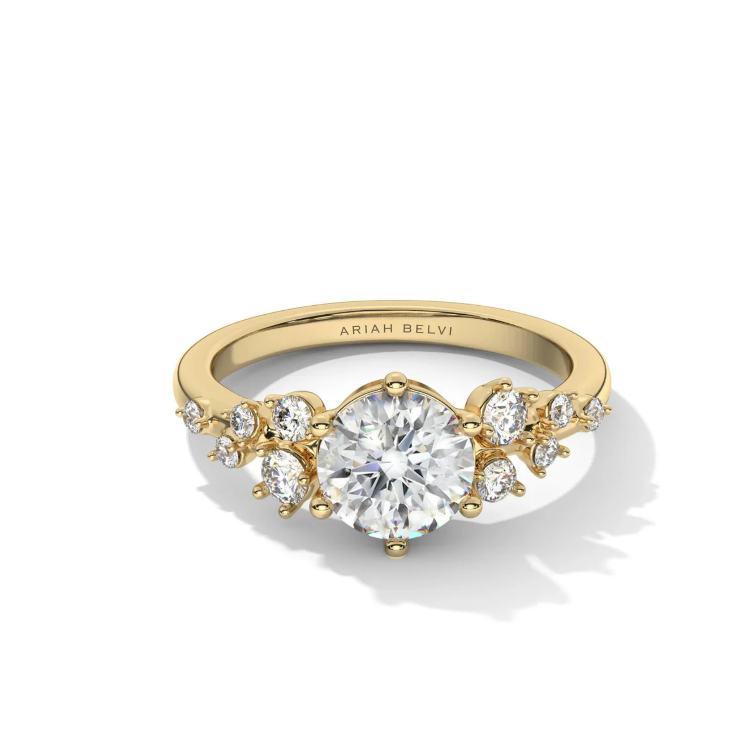 Round Multi-Stone Diamond Engagement Ring