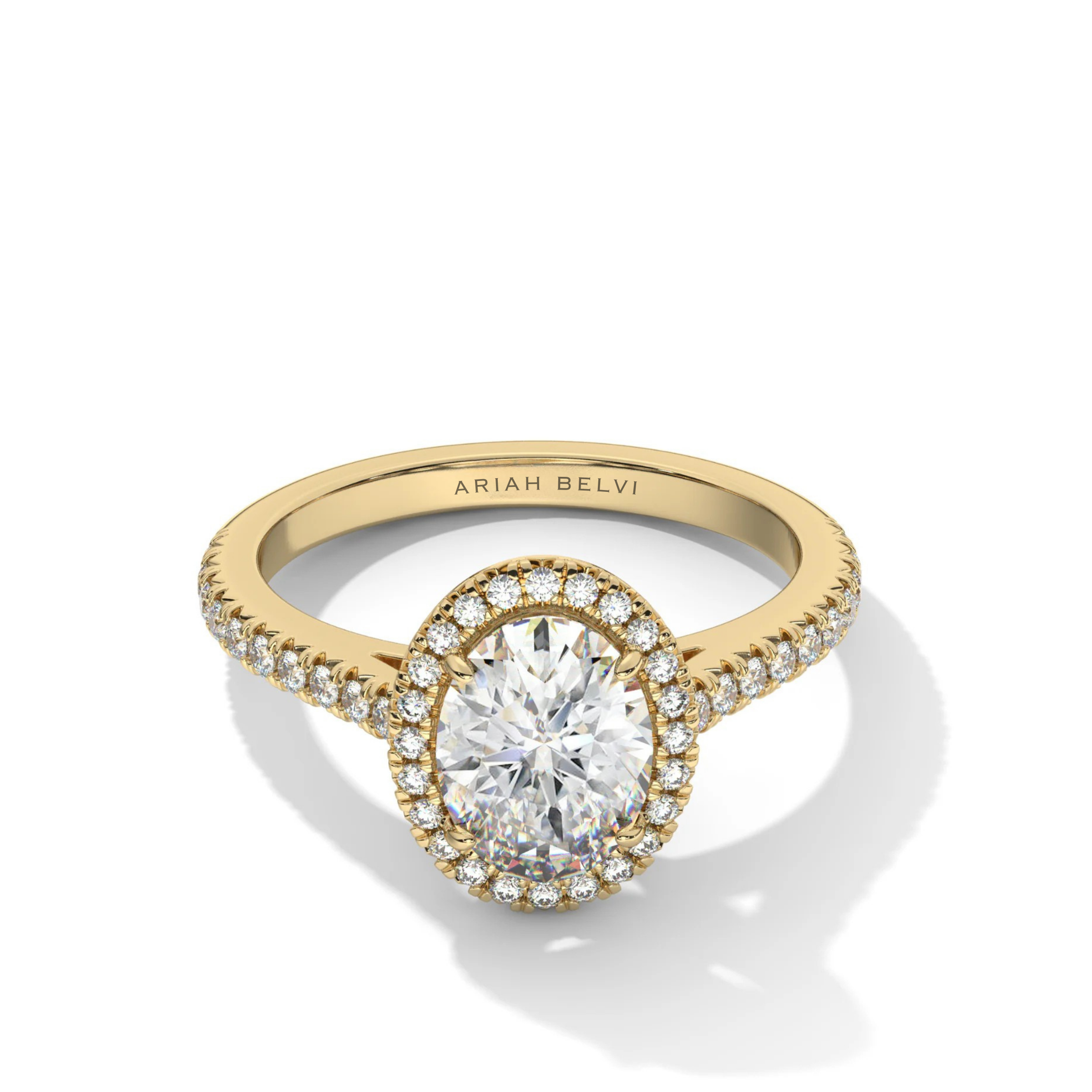 Oval Halo Engagement Ring