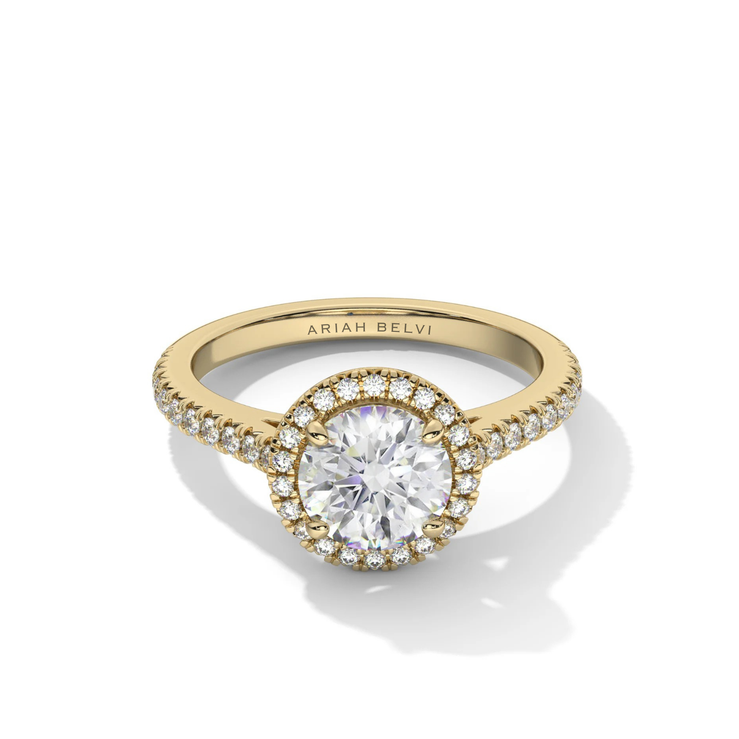 Round Halo Diamond Engagement Ring