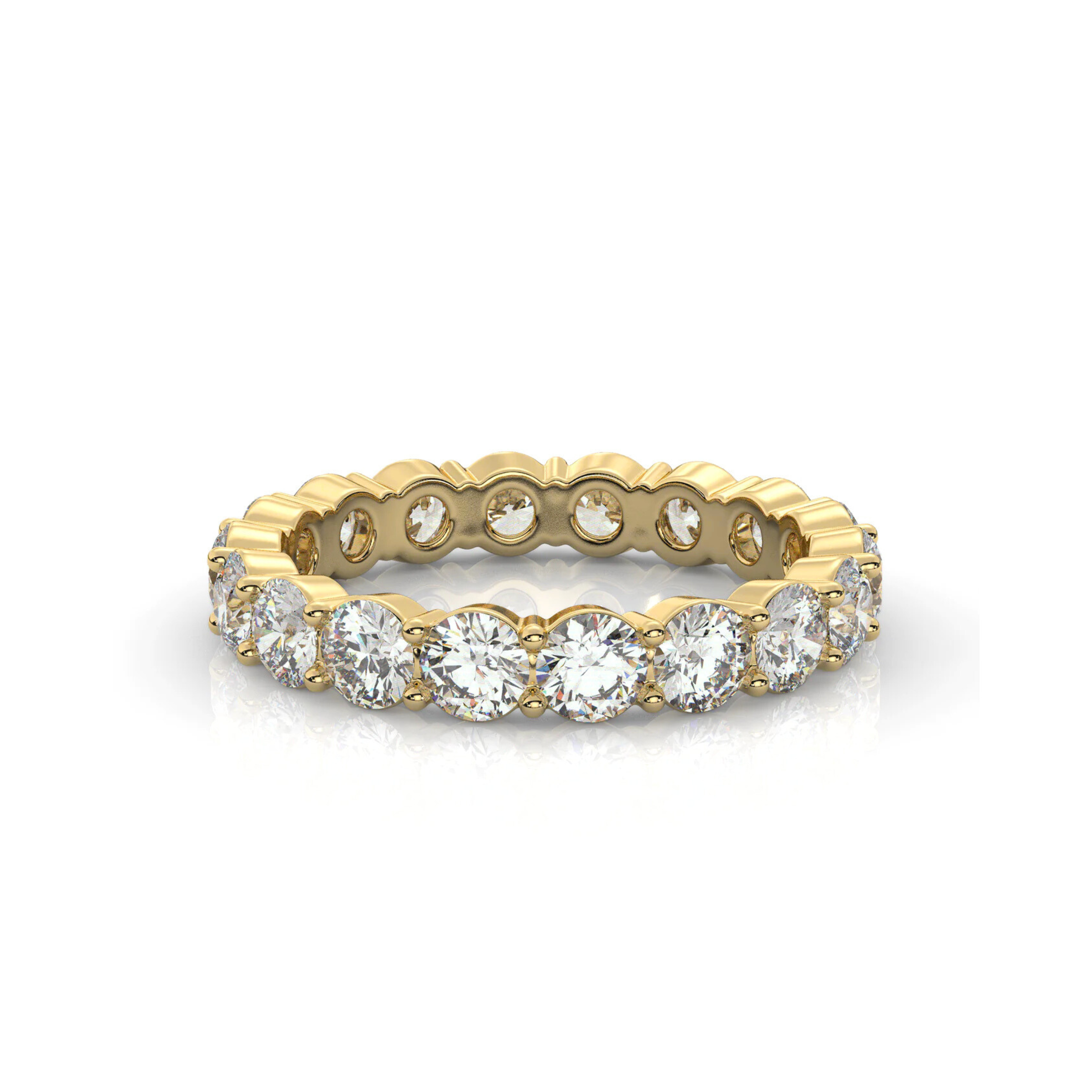 Round Diamond Eternity Band