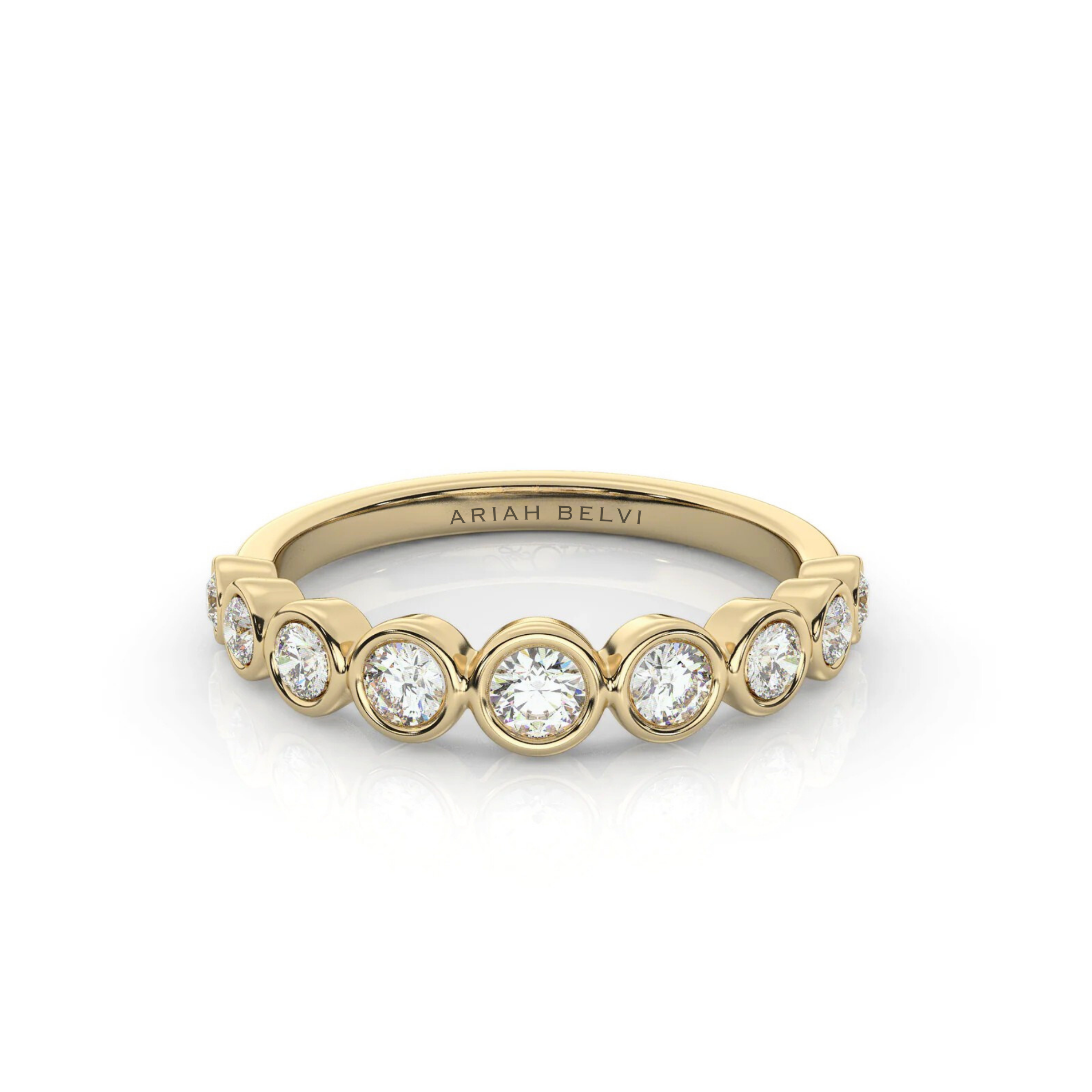 Round Diamond Bezel Set Ring